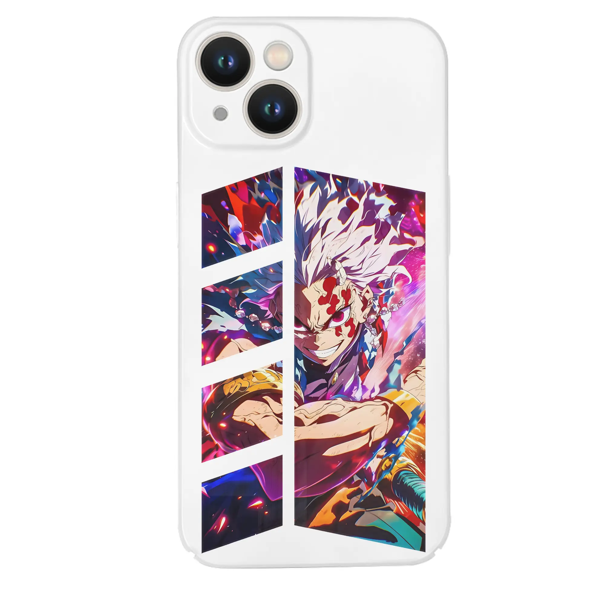 鬼滅の刃 グッズ,宇髄 天元 - IPhone 14シリーズ対応 ・ ハードケース ・ 衝撃吸収 ・ 360度密着 ・ カメラ保護 ・ 高品質プラスチック ・ 快適操作