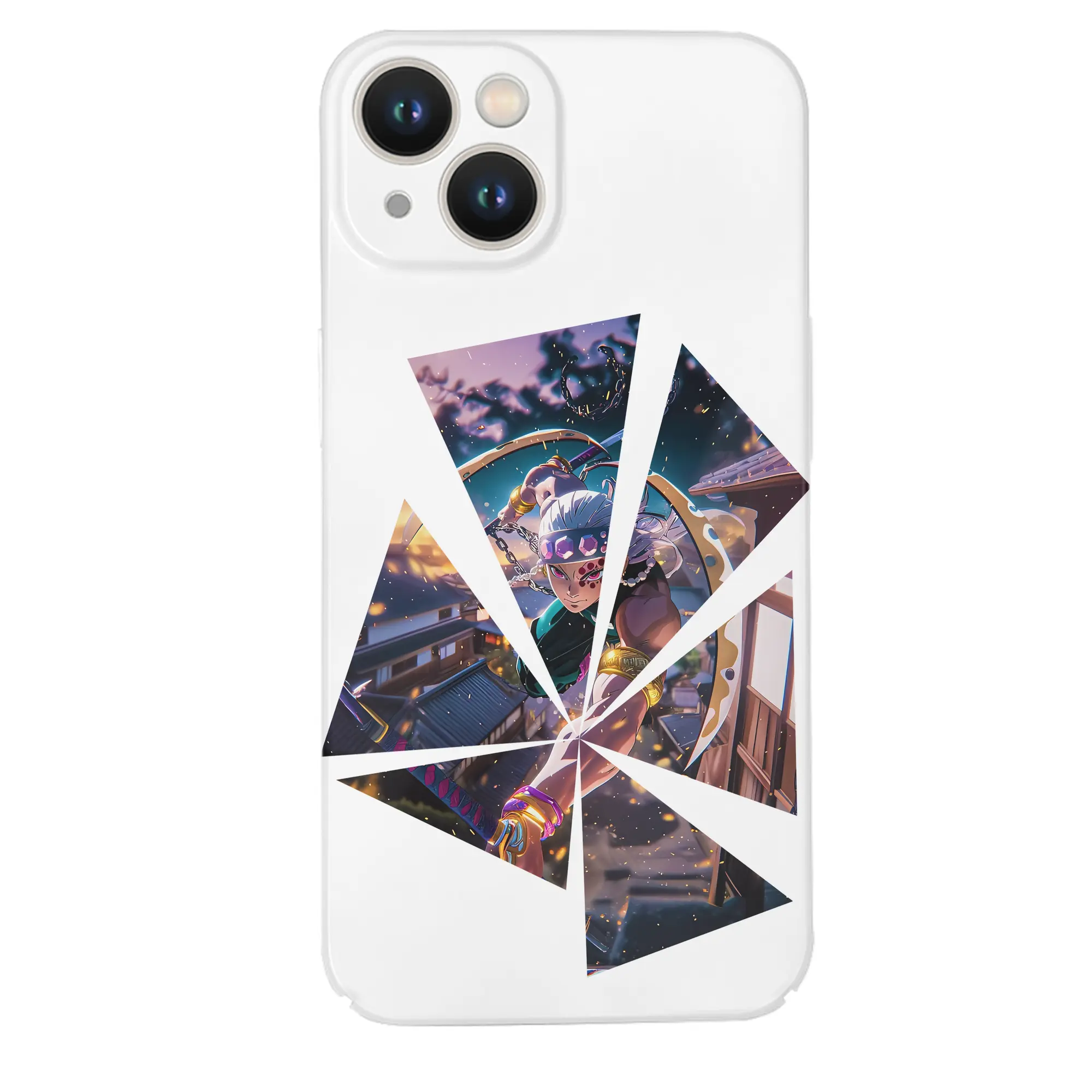 鬼滅の刃 グッズ,宇髄 天元 - IPhone 14シリーズ対応 ・ ハードケース ・ 衝撃吸収 ・ 360度密着 ・ カメラ保護 ・ 高品質プラスチック ・ 快適操作