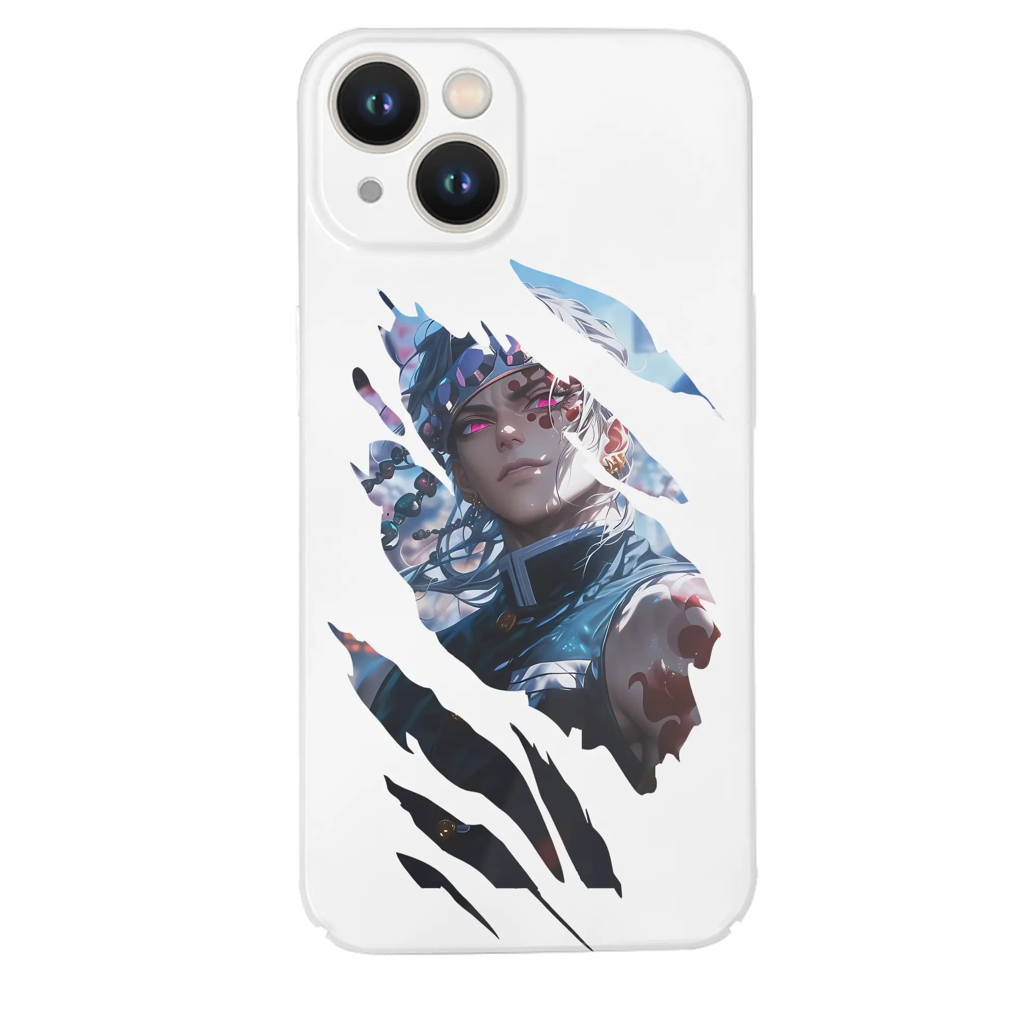 鬼滅の刃 グッズ,宇髄 天元 - IPhone 14シリーズ対応 ・ ハードケース ・ 衝撃吸収 ・ 360度密着 ・ カメラ保護 ・ 高品質プラスチック ・ 快適操作