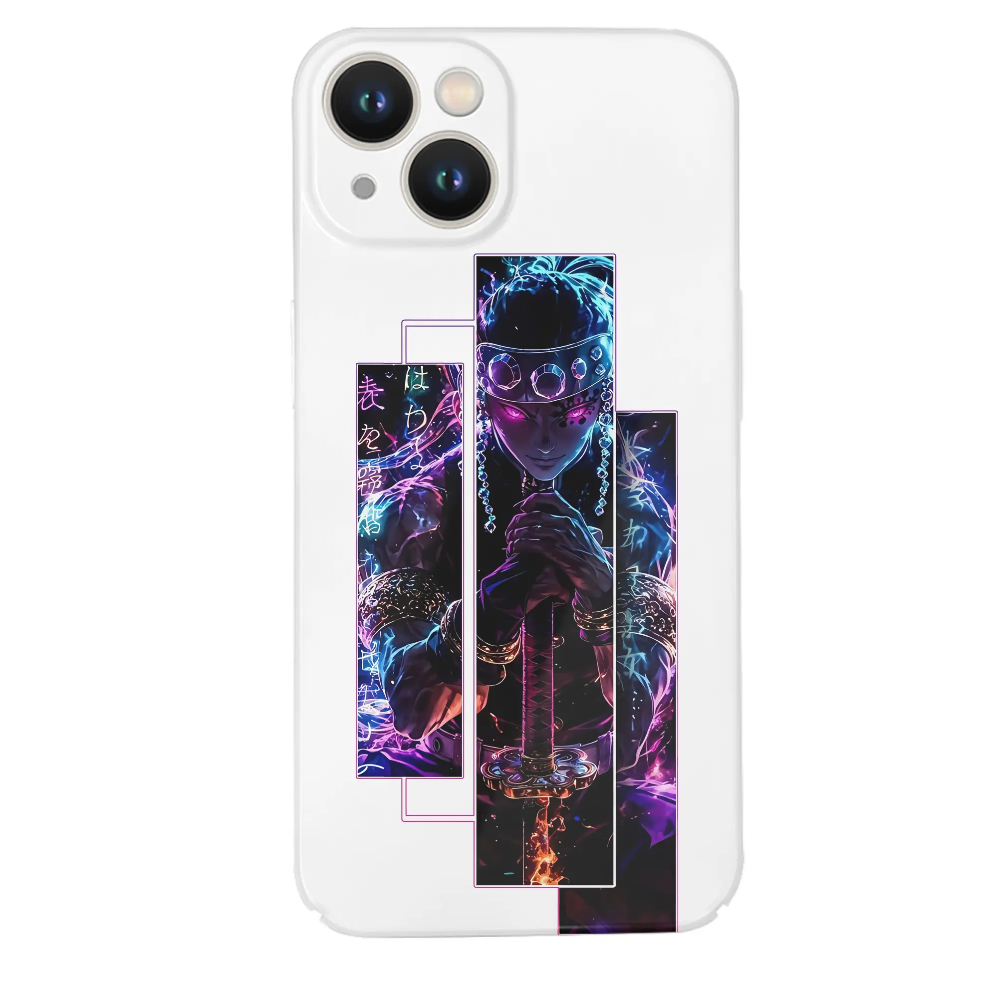 鬼滅の刃 グッズ,宇髄 天元 - IPhone 14シリーズ対応 ・ ハードケース ・ 衝撃吸収 ・ 360度密着 ・ カメラ保護 ・ 高品質プラスチック ・ 快適操作