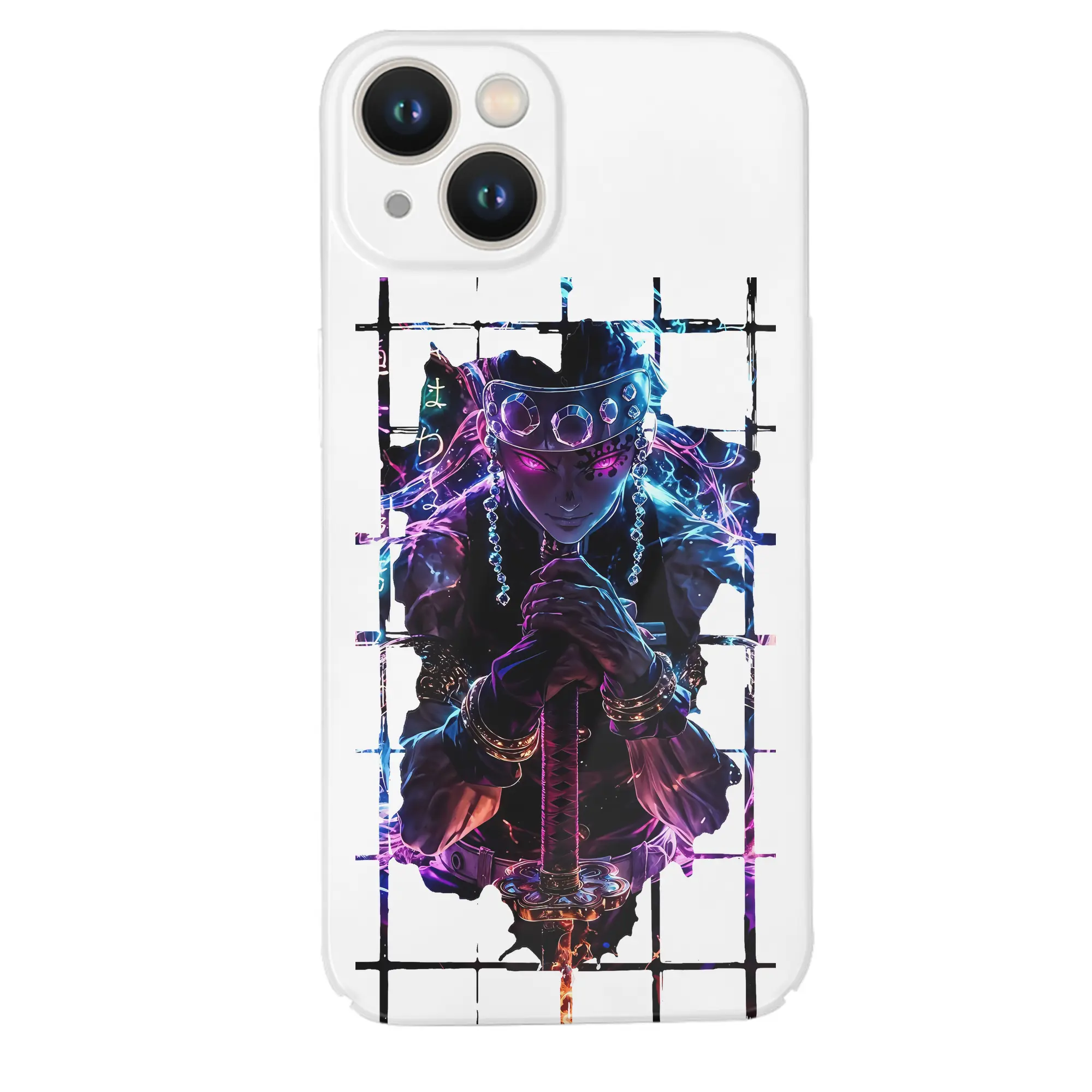 鬼滅の刃 グッズ,宇髄 天元 - IPhone 14シリーズ対応 ・ ハードケース ・ 衝撃吸収 ・ 360度密着 ・ カメラ保護 ・ 高品質プラスチック ・ 快適操作