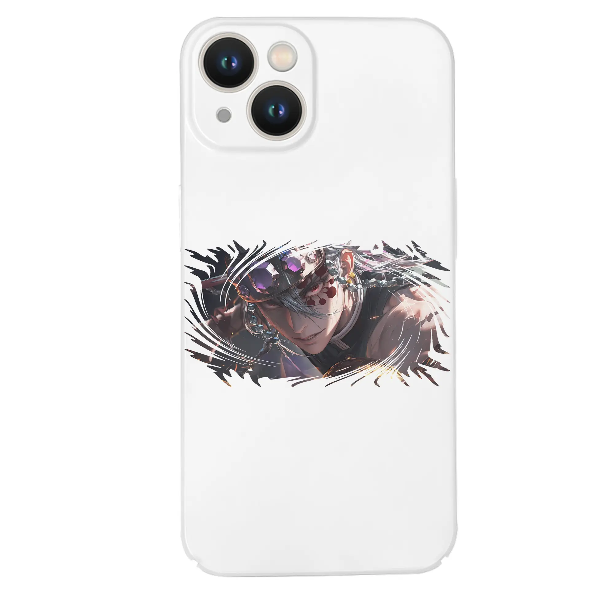 鬼滅の刃 グッズ,宇髄 天元 - IPhone 14シリーズ対応 ・ ハードケース ・ 衝撃吸収 ・ 360度密着 ・ カメラ保護 ・ 高品質プラスチック ・ 快適操作