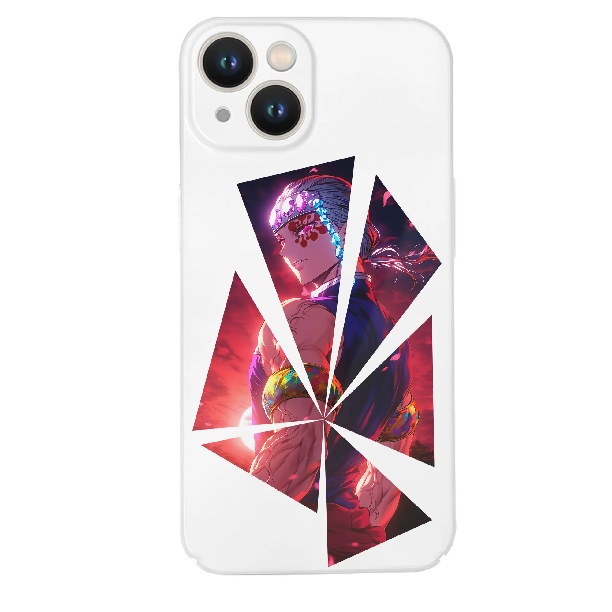 鬼滅の刃 グッズ,宇髄 天元 - IPhone 14シリーズ対応 ・ ハードケース ・ 衝撃吸収 ・ 360度密着 ・ カメラ保護 ・ 高品質プラスチック ・ 快適操作