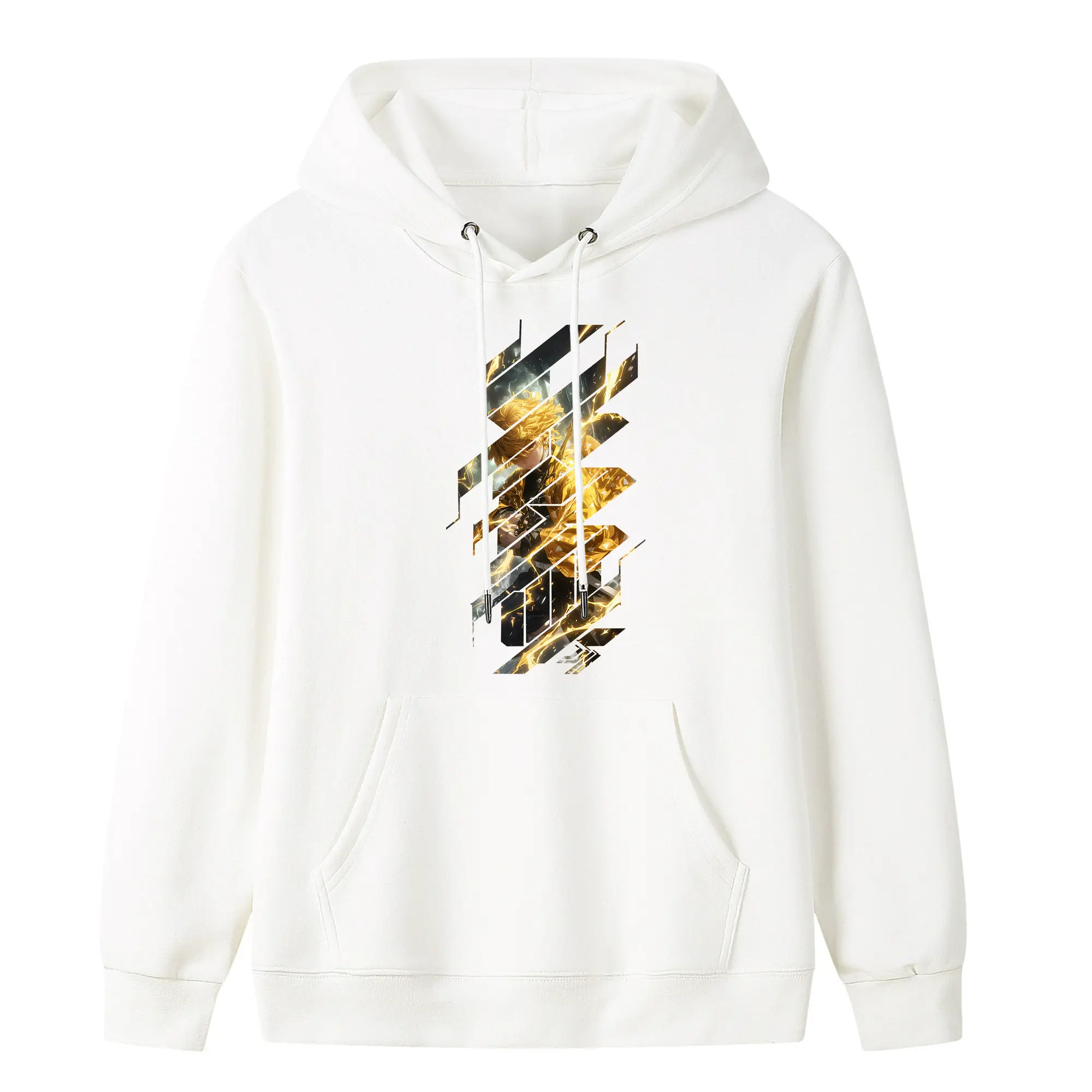 鬼滅の刃 グッズ,我妻 善逸 - キッズ フード付きパーカー ・ フロントプリント ・ ポリエステル100％ ・ 快適 通学 スポーツ 日常使い お散歩用