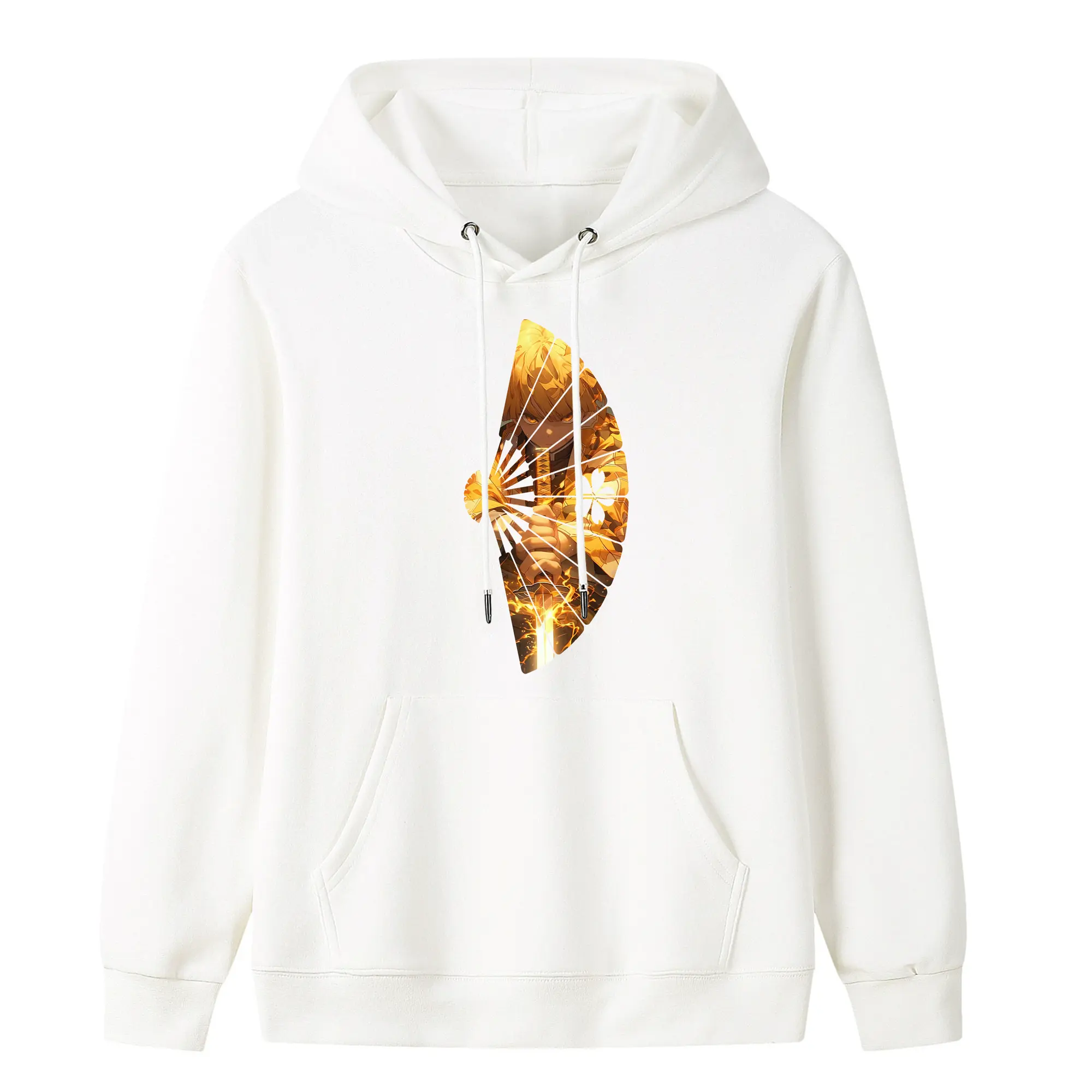 鬼滅の刃 グッズ,我妻 善逸 - キッズ フード付きパーカー ・ フロントプリント ・ ポリエステル100％ ・ 快適 通学 スポーツ 日常使い お散歩用