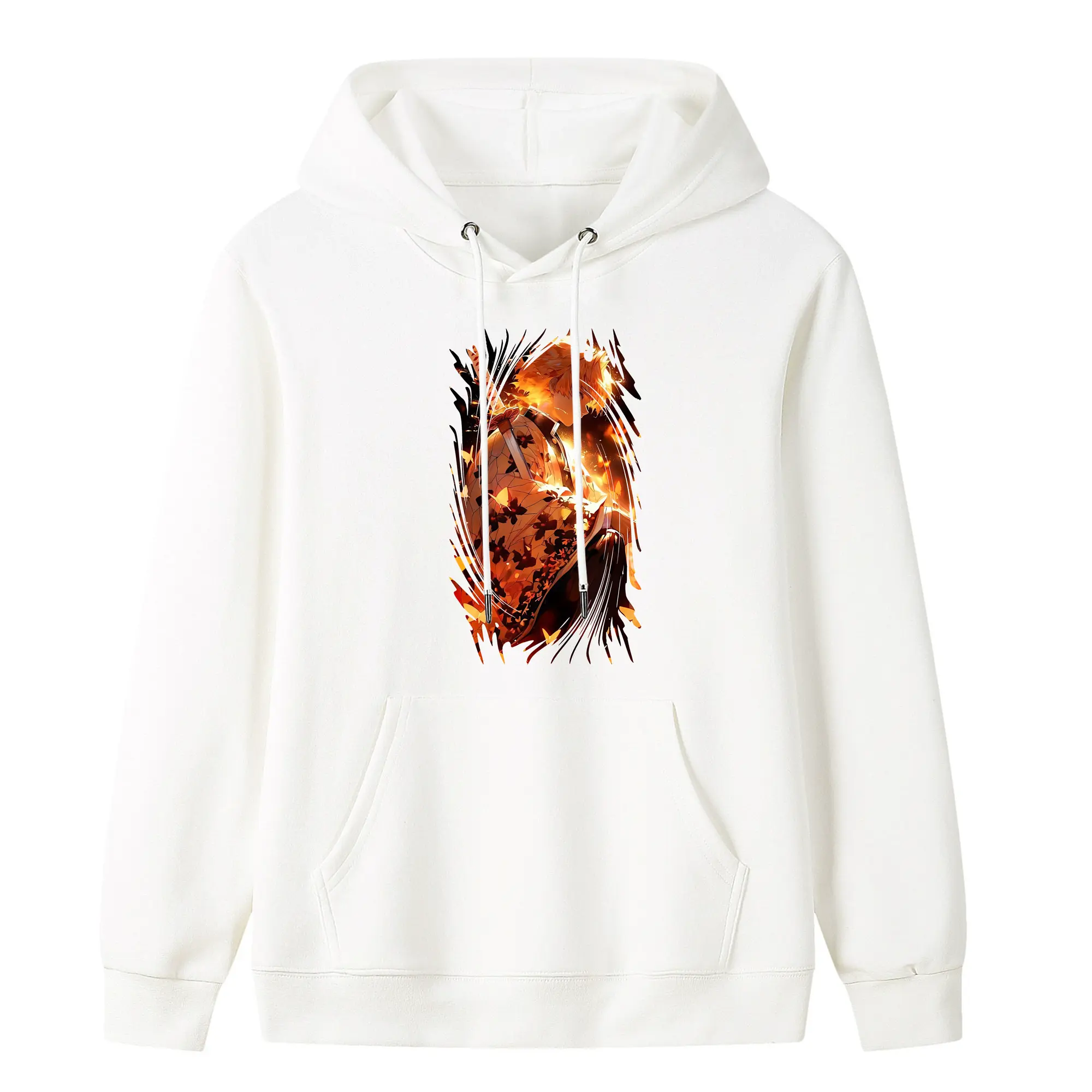 鬼滅の刃 グッズ,我妻 善逸 - キッズ フード付きパーカー ・ フロントプリント ・ ポリエステル100％ ・ 快適 通学 スポーツ 日常使い お散歩用