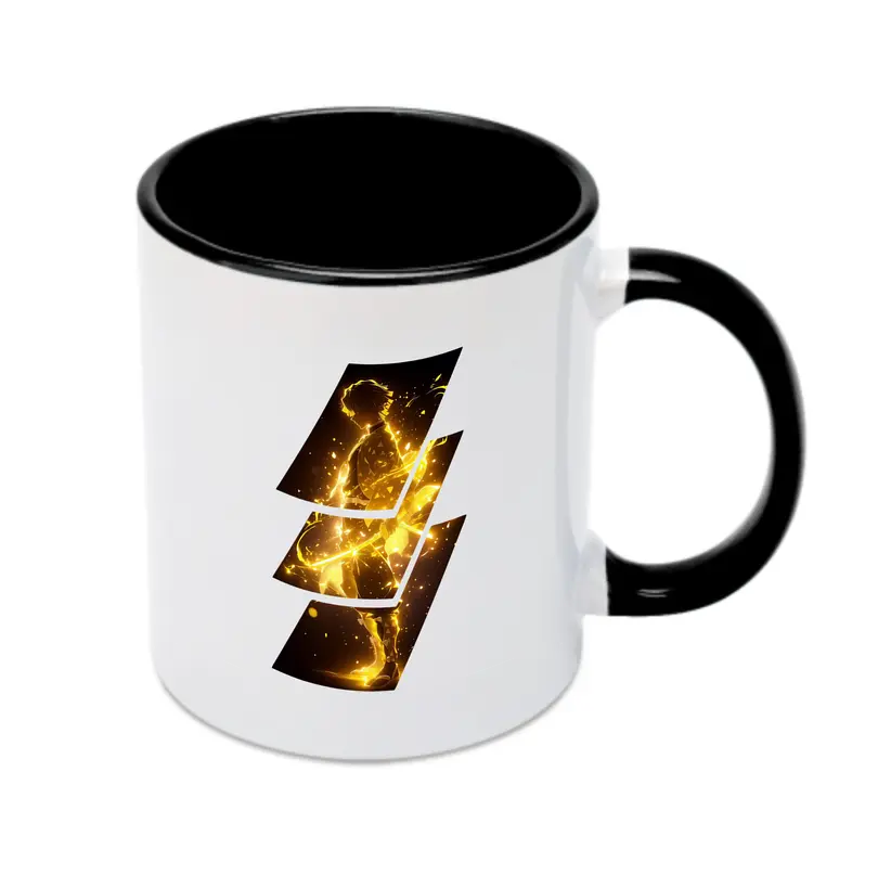 鬼滅の刃 グッズ,我妻 善逸 - カラフルマグカップ ・ 陶器 ・ 熱転写プリント ・ 鮮やかデザイン ・ 耐久性 高品質 ・ コーヒー お茶 ギフト用