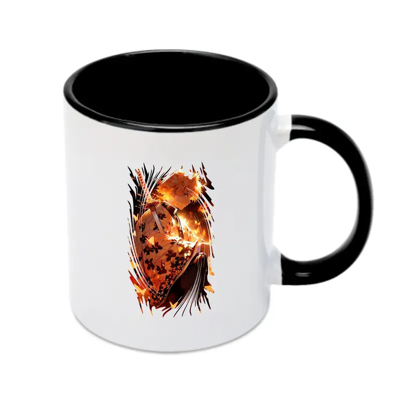 鬼滅の刃 グッズ,我妻 善逸 - カラフルマグカップ ・ 陶器 ・ 熱転写プリント ・ 鮮やかデザイン ・ 耐久性 高品質 ・ コーヒー お茶 ギフト用