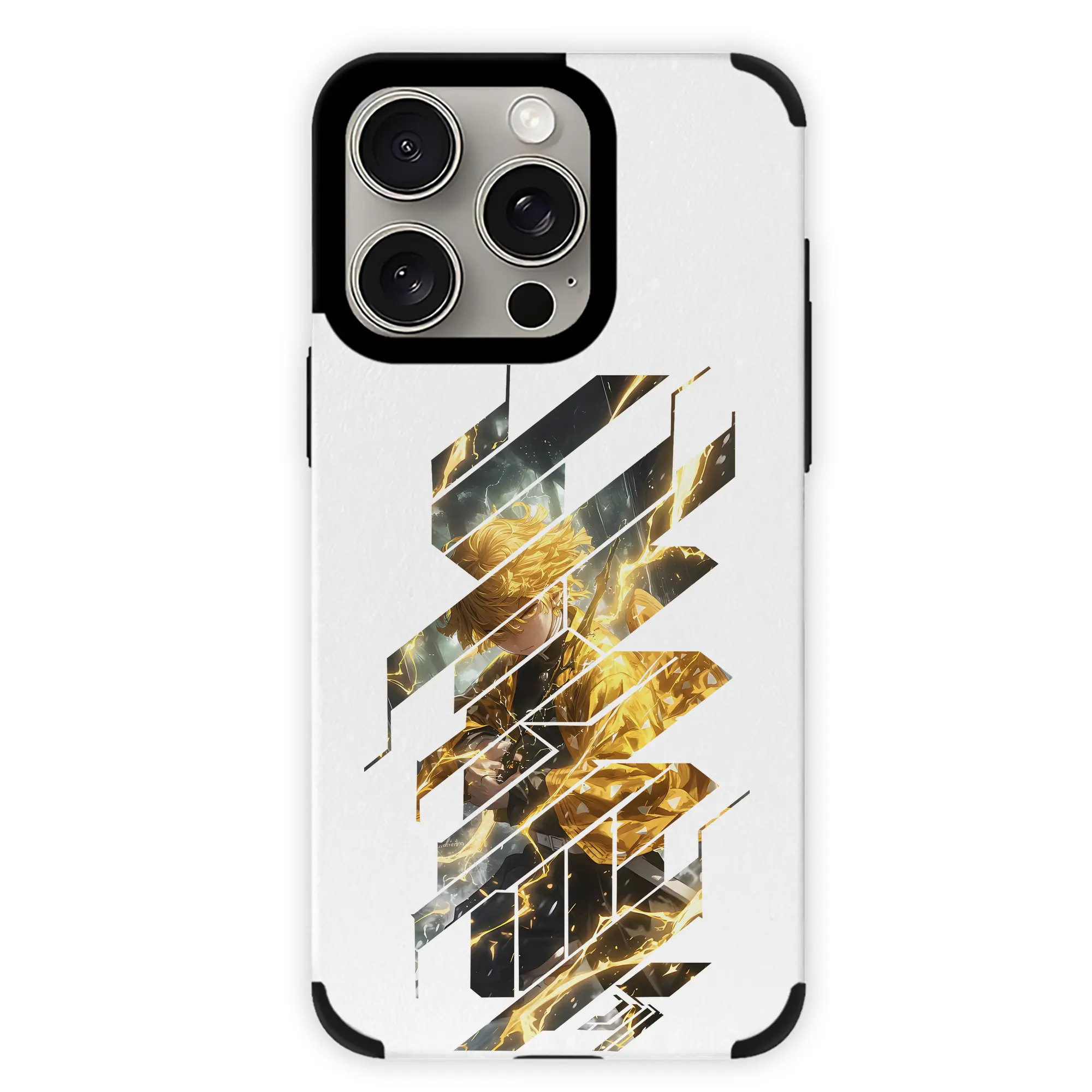 鬼滅の刃 グッズ,我妻 善逸 - IPhone15ProMax対応 ・ PUレザースマホケース ・ 耐衝撃 ・ 黄変防止 ・ 360度全面保護 ・ 柔らか手触り ・ 3D立体ボタン