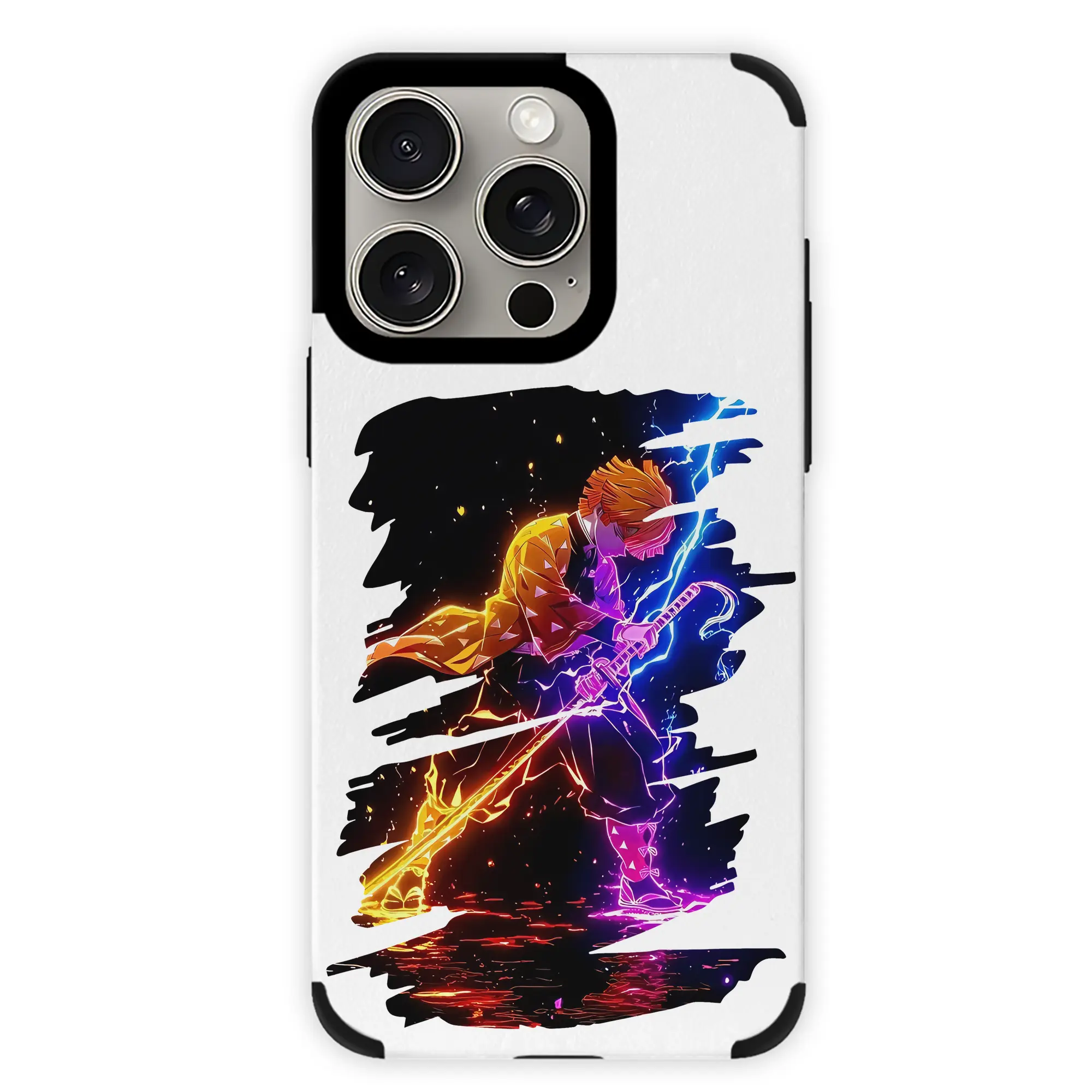 鬼滅の刃 グッズ,我妻 善逸 - IPhone15ProMax対応 ・ PUレザースマホケース ・ 耐衝撃 ・ 黄変防止 ・ 360度全面保護 ・ 柔らか手触り ・ 3D立体ボタン