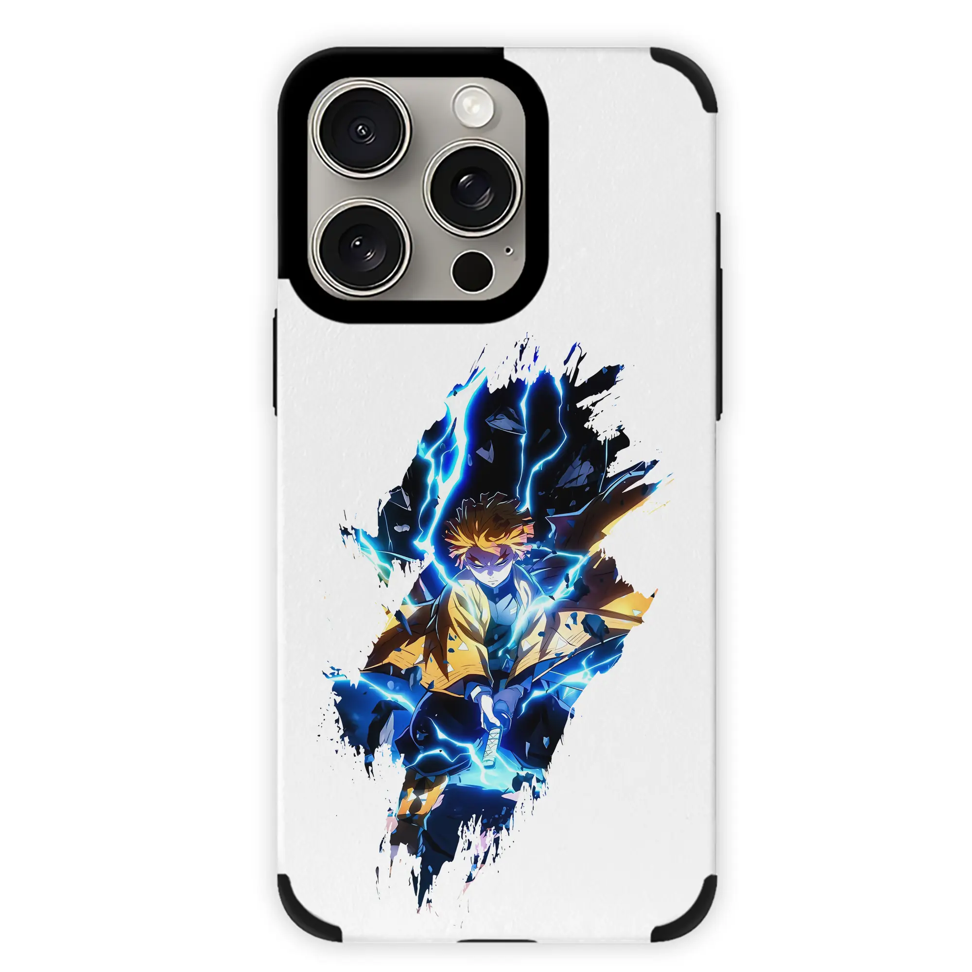 鬼滅の刃 グッズ,我妻 善逸 - IPhone15ProMax対応 ・ PUレザースマホケース ・ 耐衝撃 ・ 黄変防止 ・ 360度全面保護 ・ 柔らか手触り ・ 3D立体ボタン