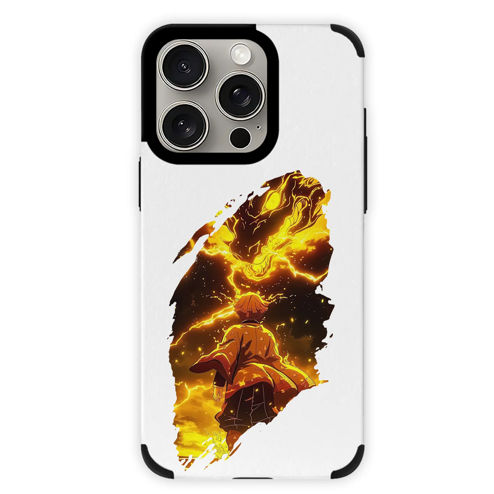 鬼滅の刃 グッズ,我妻 善逸 - IPhone15ProMax対応 ・ PUレザースマホケース ・ 耐衝撃 ・ 黄変防止 ・ 360度全面保護 ・ 柔らか手触り ・ 3D立体ボタン