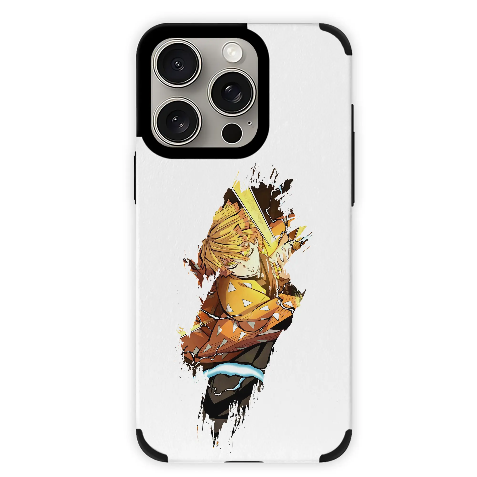 鬼滅の刃 グッズ,我妻 善逸 - IPhone15ProMax対応 ・ PUレザースマホケース ・ 耐衝撃 ・ 黄変防止 ・ 360度全面保護 ・ 柔らか手触り ・ 3D立体ボタン