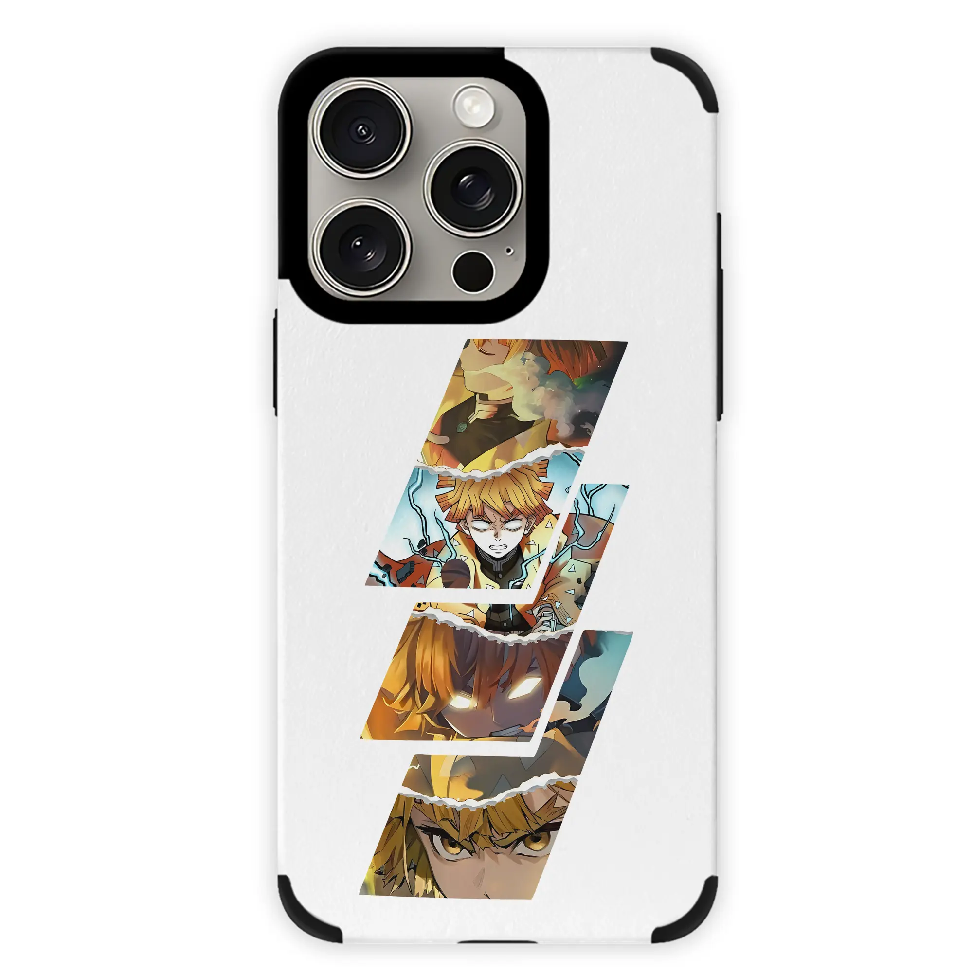 鬼滅の刃 グッズ,我妻 善逸 - IPhone15ProMax対応 ・ PUレザースマホケース ・ 耐衝撃 ・ 黄変防止 ・ 360度全面保護 ・ 柔らか手触り ・ 3D立体ボタン