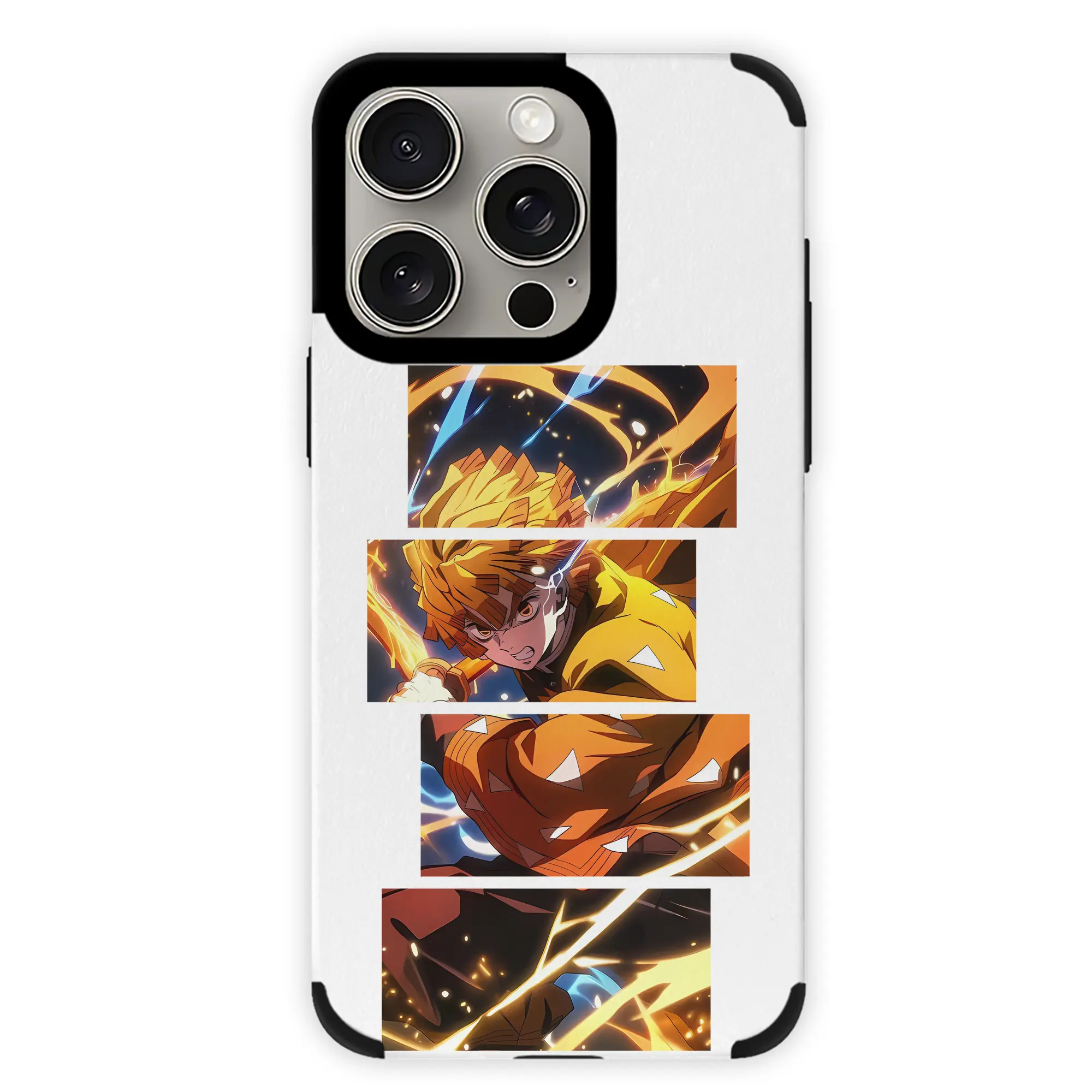 鬼滅の刃 グッズ,我妻 善逸 - IPhone15ProMax対応 ・ PUレザースマホケース ・ 耐衝撃 ・ 黄変防止 ・ 360度全面保護 ・ 柔らか手触り ・ 3D立体ボタン