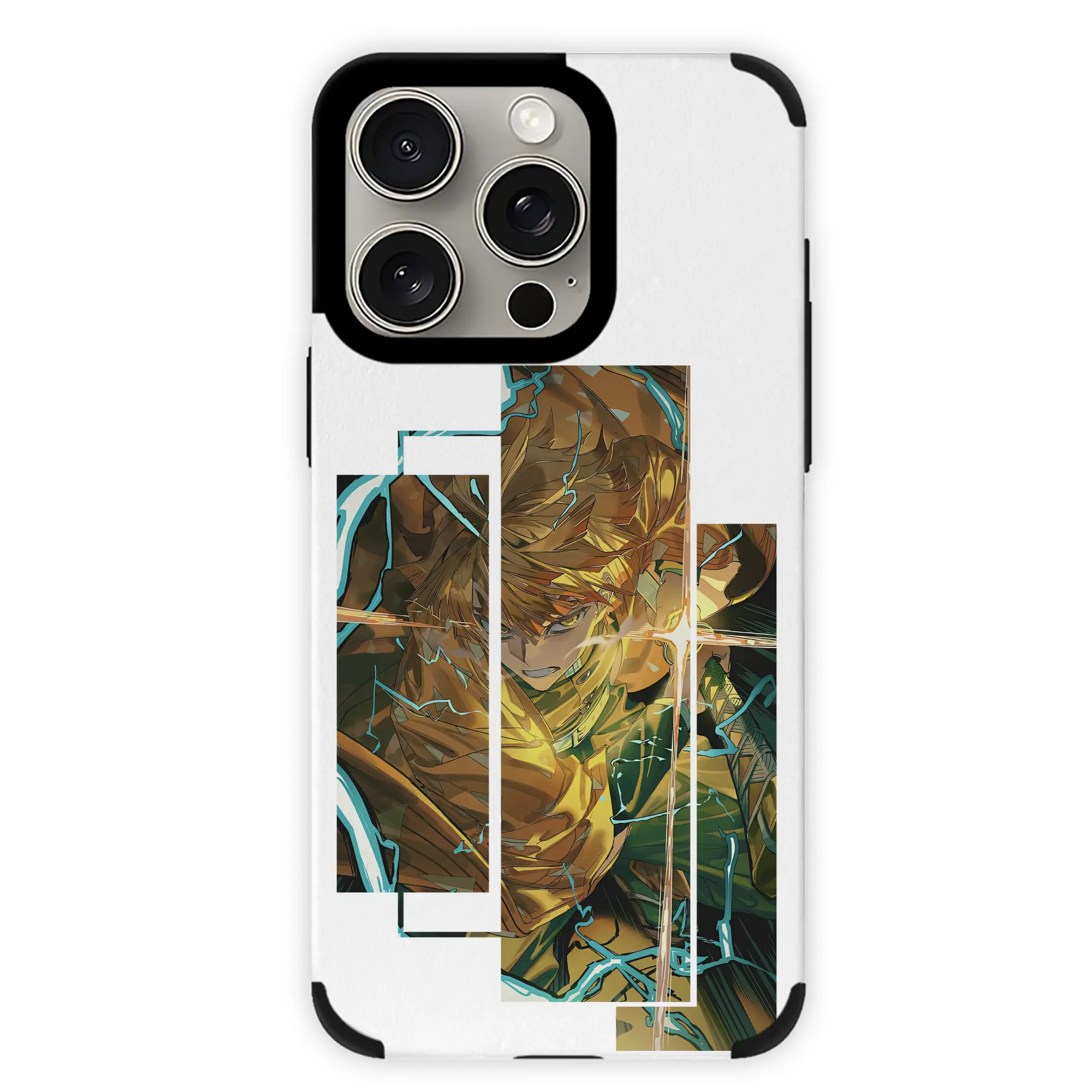 鬼滅の刃 グッズ,我妻 善逸 - IPhone15ProMax対応 ・ PUレザースマホケース ・ 耐衝撃 ・ 黄変防止 ・ 360度全面保護 ・ 柔らか手触り ・ 3D立体ボタン