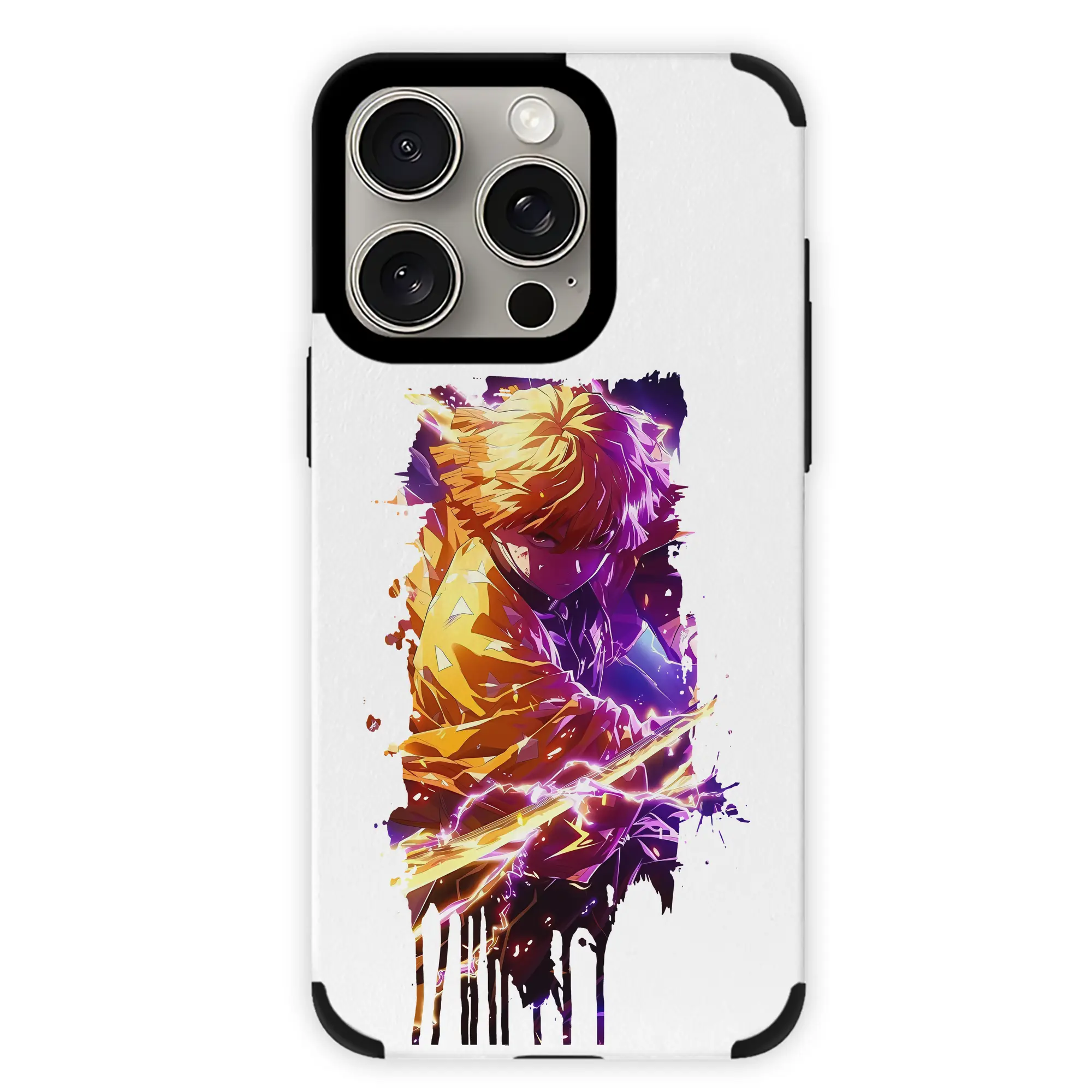 鬼滅の刃 グッズ,我妻 善逸 - IPhone15ProMax対応 ・ PUレザースマホケース ・ 耐衝撃 ・ 黄変防止 ・ 360度全面保護 ・ 柔らか手触り ・ 3D立体ボタン