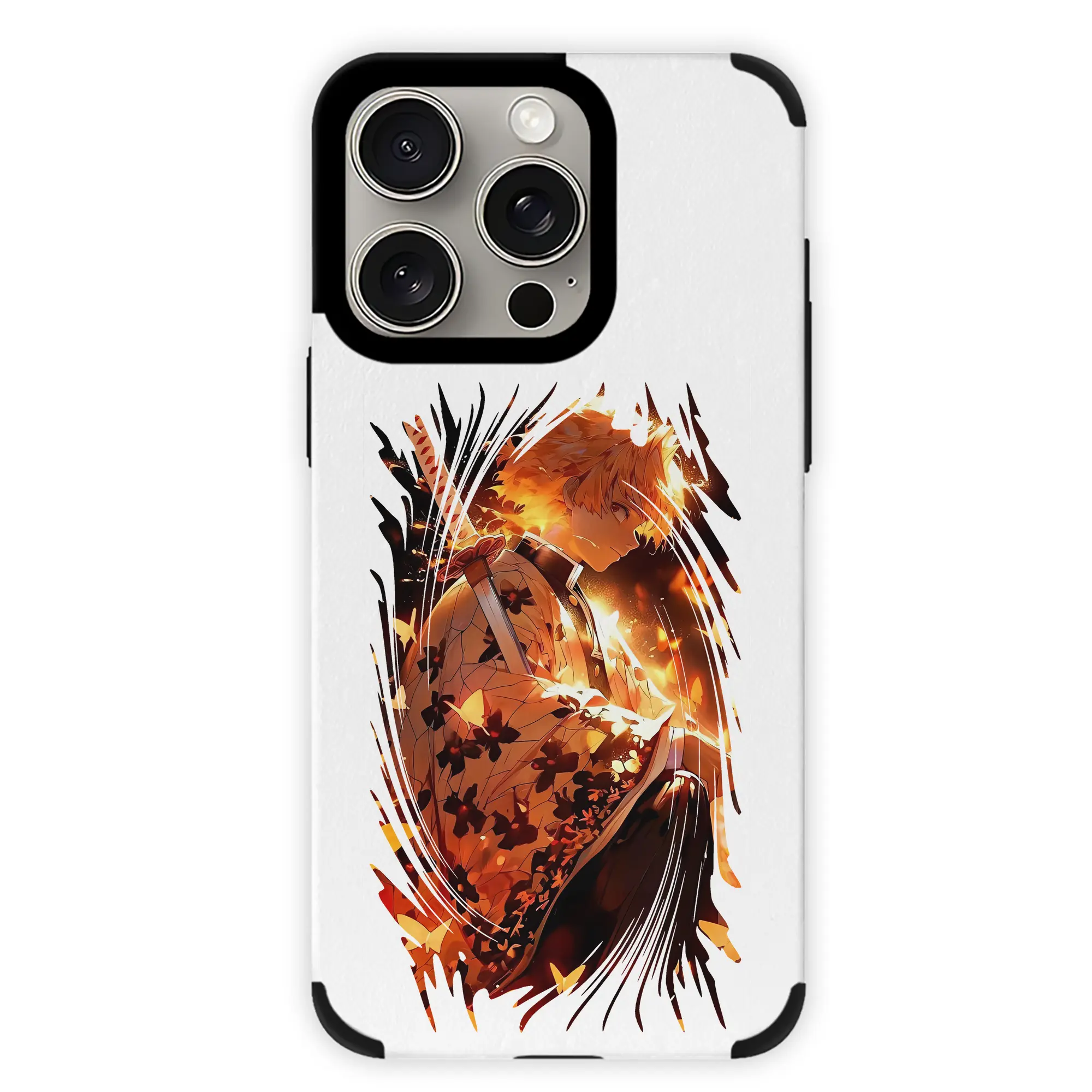 鬼滅の刃 グッズ,我妻 善逸 - IPhone15ProMax対応 ・ PUレザースマホケース ・ 耐衝撃 ・ 黄変防止 ・ 360度全面保護 ・ 柔らか手触り ・ 3D立体ボタン