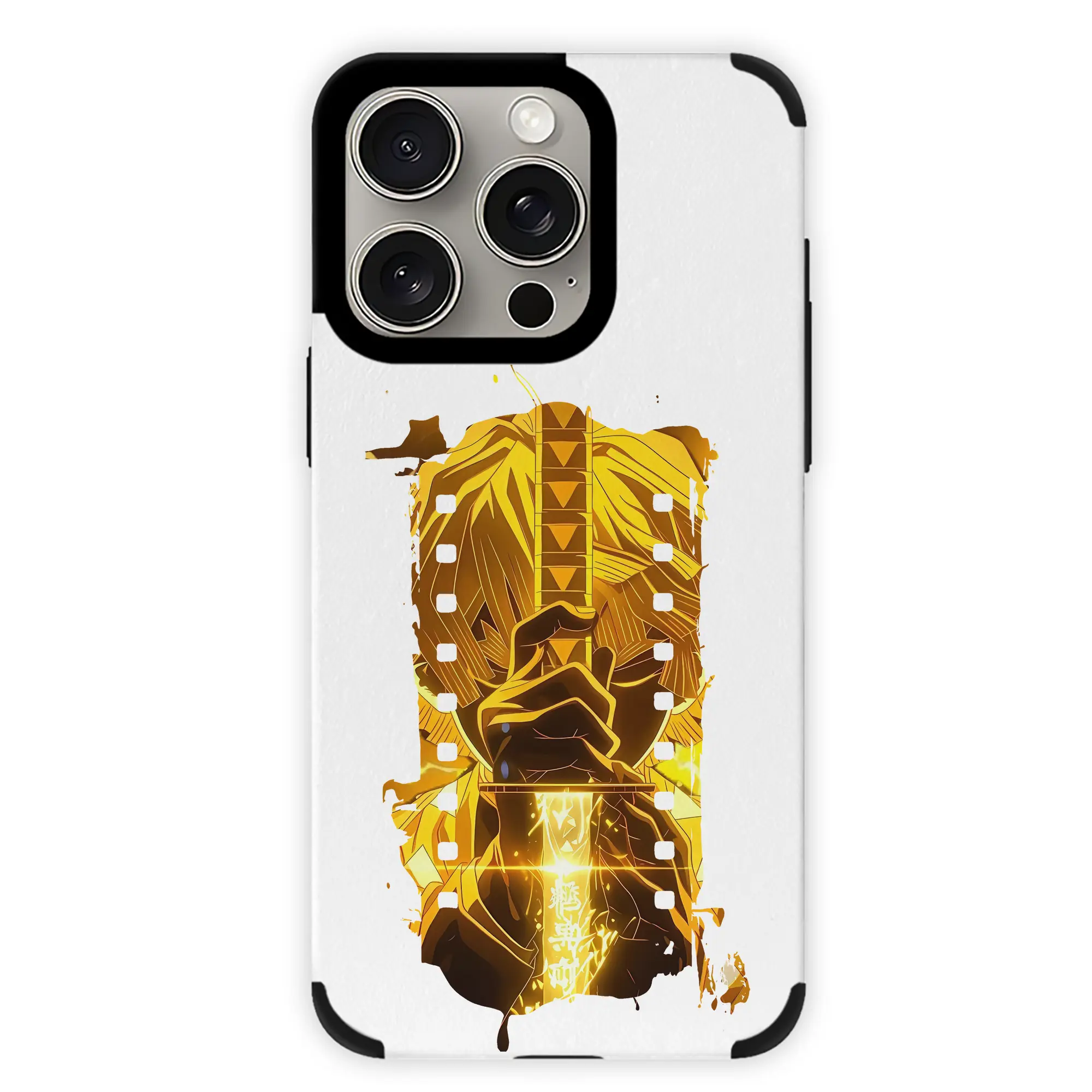 鬼滅の刃 グッズ,我妻 善逸 - IPhone15ProMax対応 ・ PUレザースマホケース ・ 耐衝撃 ・ 黄変防止 ・ 360度全面保護 ・ 柔らか手触り ・ 3D立体ボタン