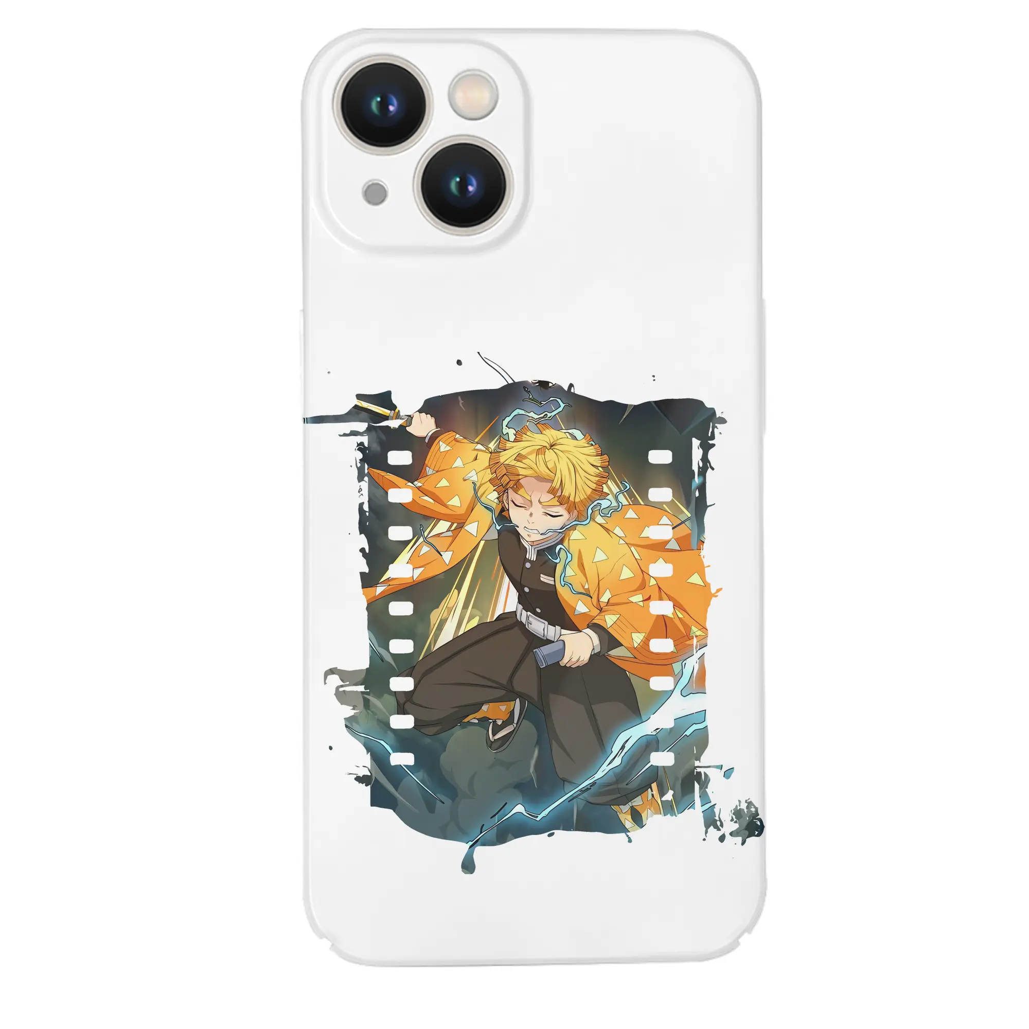 鬼滅の刃 グッズ,我妻 善逸 - IPhone 14シリーズ対応 ・ ハードケース ・ 衝撃吸収 ・ 360度密着 ・ カメラ保護 ・ 高品質プラスチック ・ 快適操作