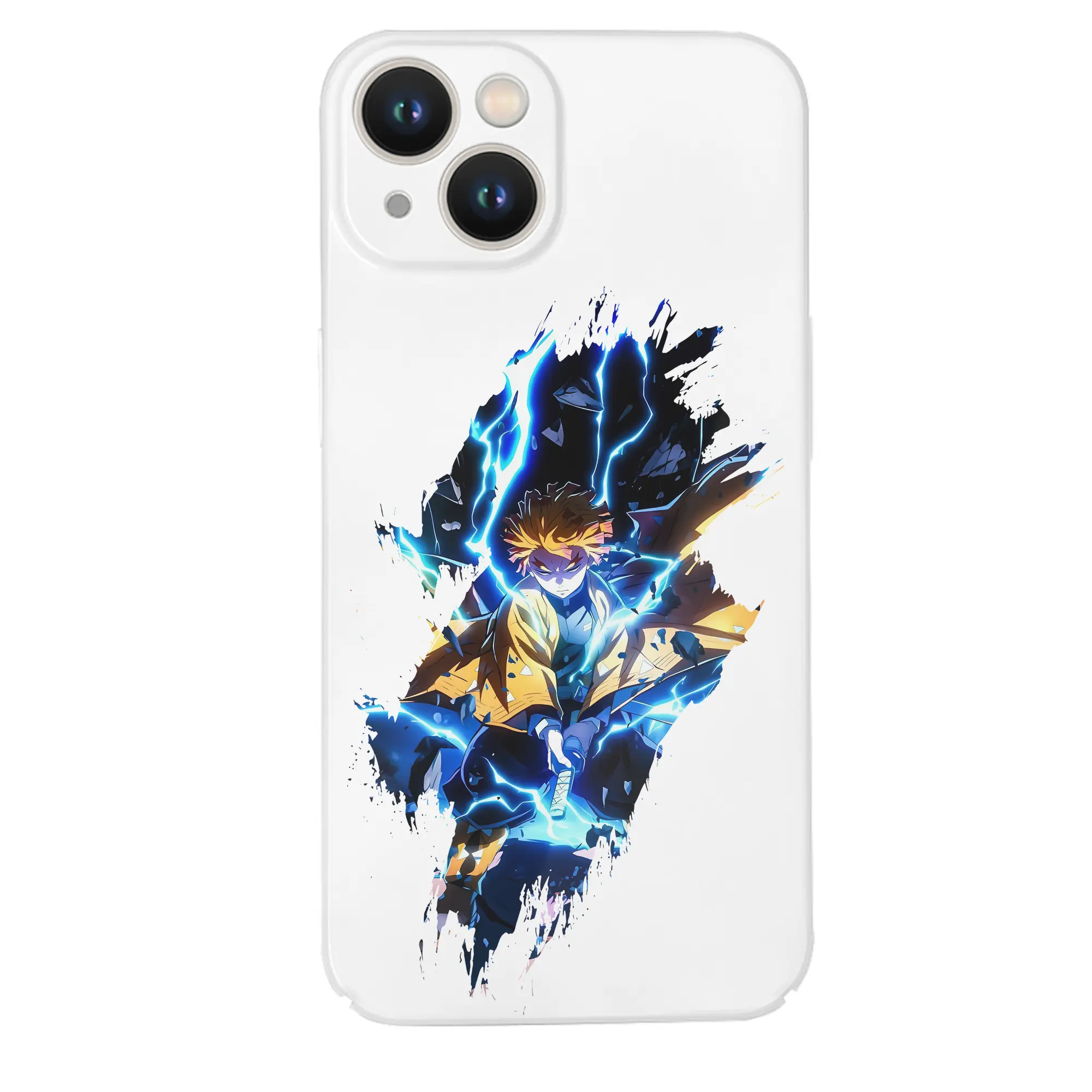 鬼滅の刃 グッズ,我妻 善逸 - IPhone 14シリーズ対応 ・ ハードケース ・ 衝撃吸収 ・ 360度密着 ・ カメラ保護 ・ 高品質プラスチック ・ 快適操作