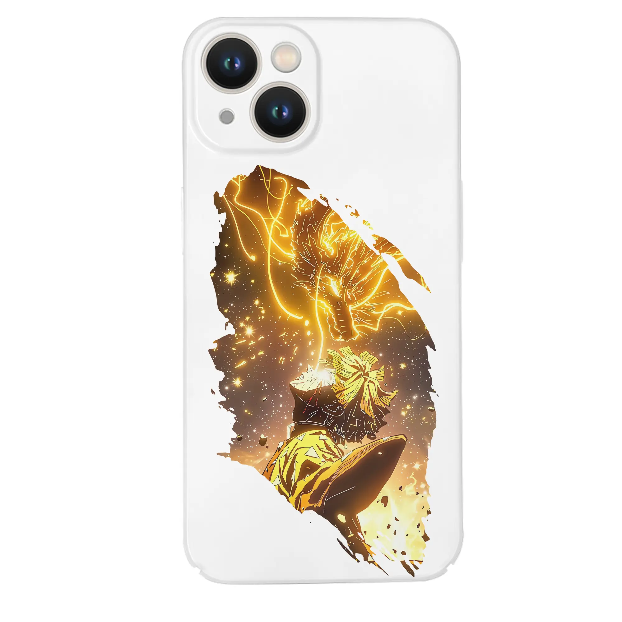 鬼滅の刃 グッズ,我妻 善逸 - IPhone 14シリーズ対応 ・ ハードケース ・ 衝撃吸収 ・ 360度密着 ・ カメラ保護 ・ 高品質プラスチック ・ 快適操作