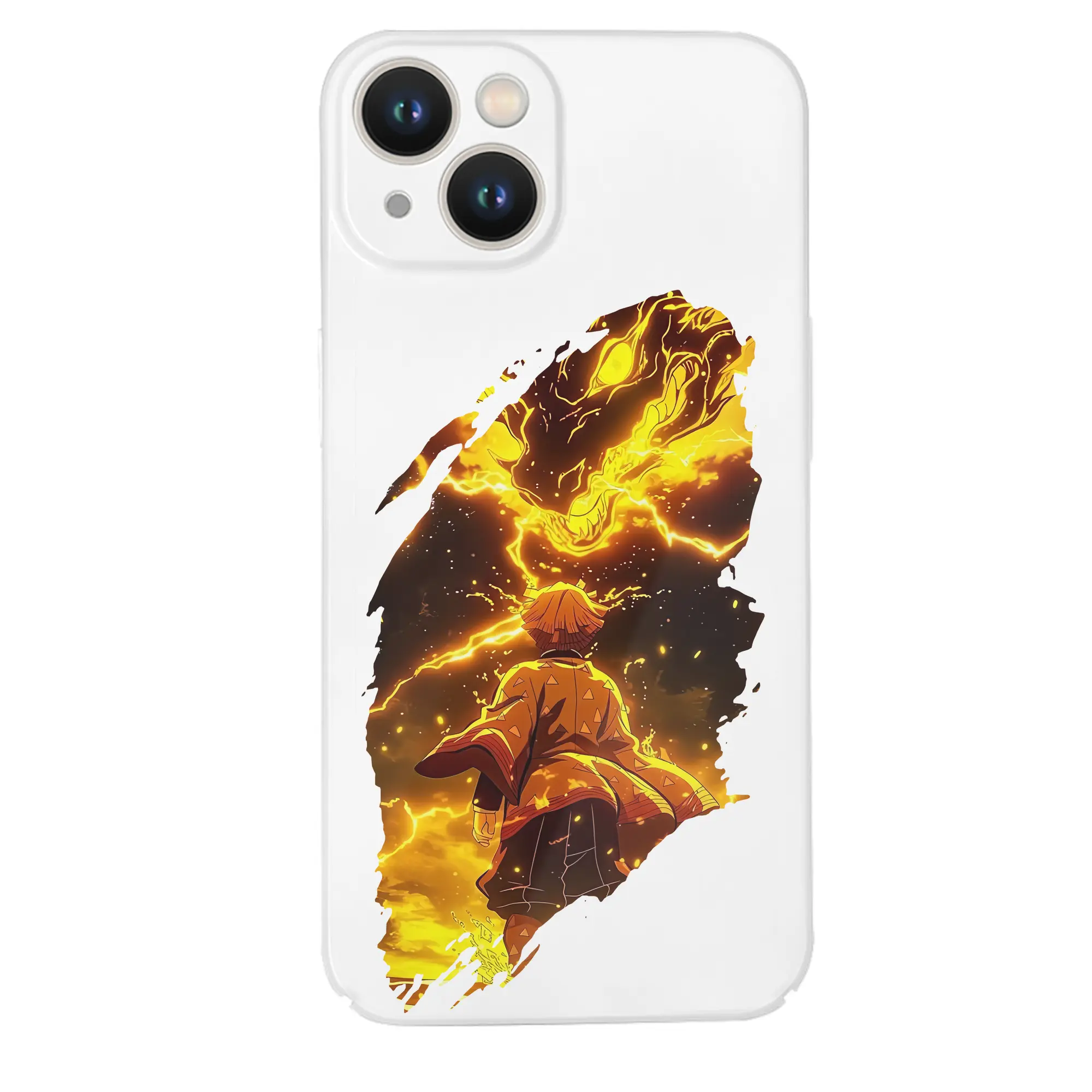 鬼滅の刃 グッズ,我妻 善逸 - IPhone 14シリーズ対応 ・ ハードケース ・ 衝撃吸収 ・ 360度密着 ・ カメラ保護 ・ 高品質プラスチック ・ 快適操作