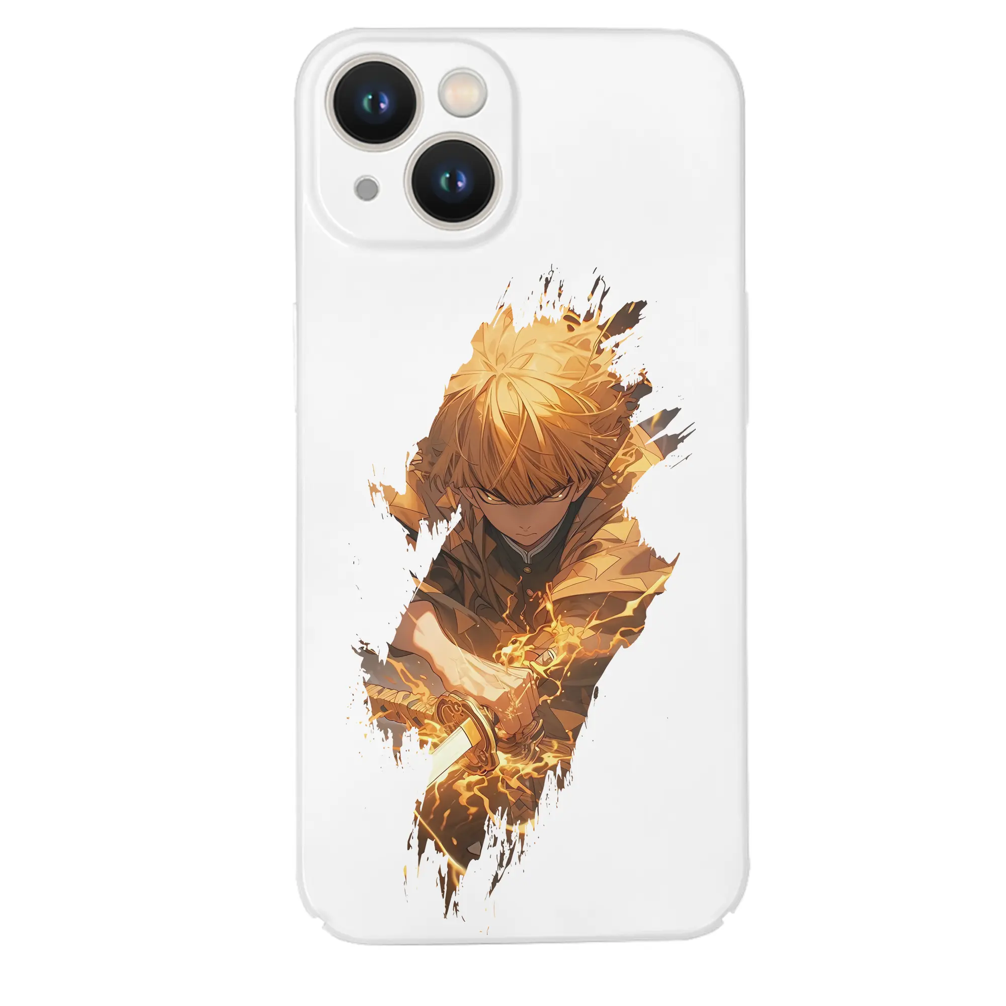 鬼滅の刃 グッズ,我妻 善逸 - IPhone 14シリーズ対応 ・ ハードケース ・ 衝撃吸収 ・ 360度密着 ・ カメラ保護 ・ 高品質プラスチック ・ 快適操作