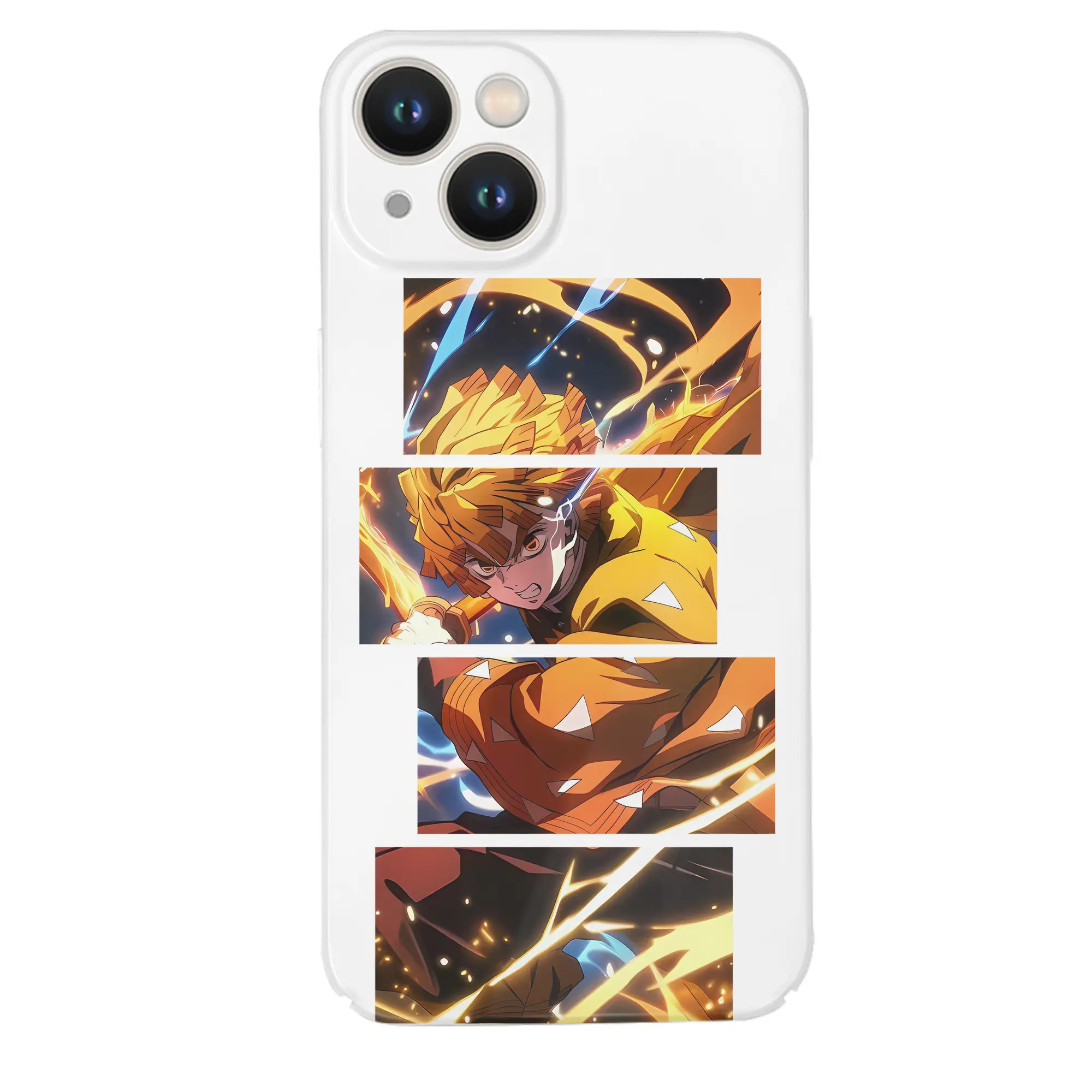 鬼滅の刃 グッズ,我妻 善逸 - IPhone 14シリーズ対応 ・ ハードケース ・ 衝撃吸収 ・ 360度密着 ・ カメラ保護 ・ 高品質プラスチック ・ 快適操作