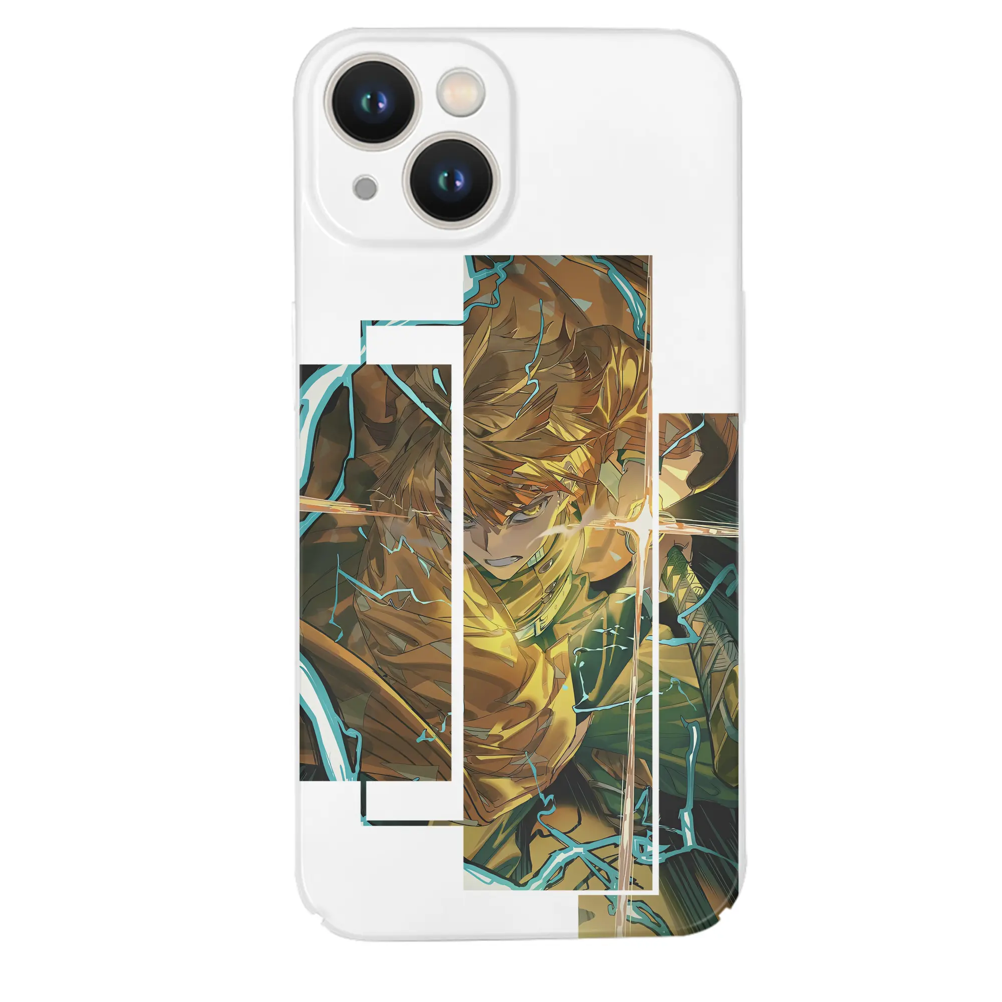 鬼滅の刃 グッズ,我妻 善逸 - IPhone 14シリーズ対応 ・ ハードケース ・ 衝撃吸収 ・ 360度密着 ・ カメラ保護 ・ 高品質プラスチック ・ 快適操作