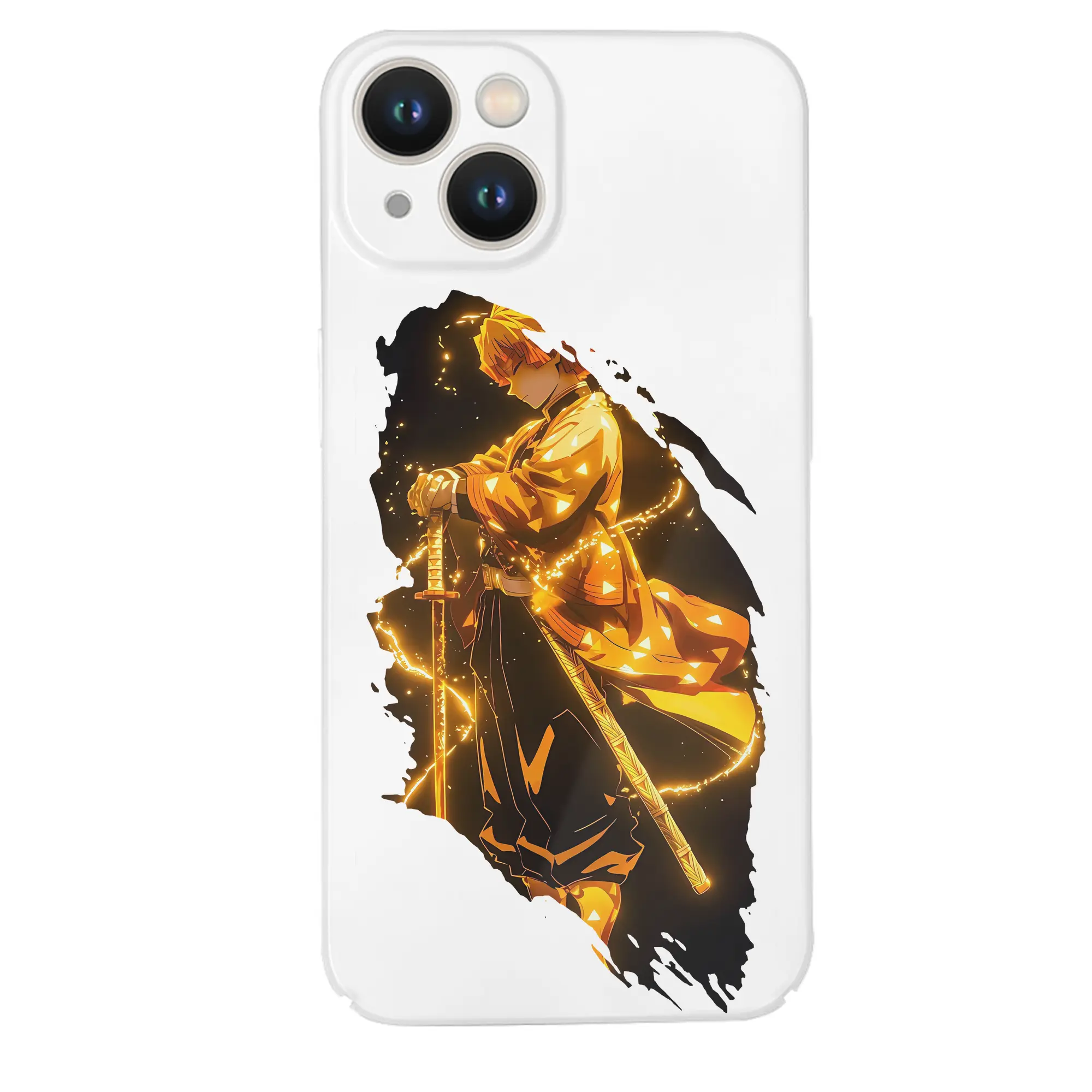 鬼滅の刃 グッズ,我妻 善逸 - IPhone 14シリーズ対応 ・ ハードケース ・ 衝撃吸収 ・ 360度密着 ・ カメラ保護 ・ 高品質プラスチック ・ 快適操作