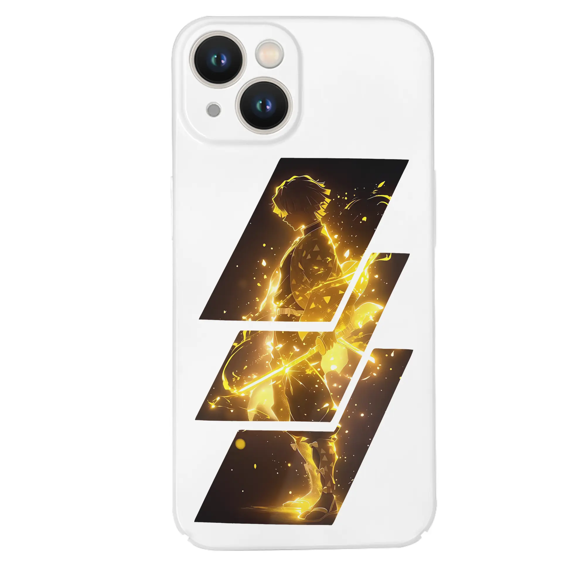 鬼滅の刃 グッズ,我妻 善逸 - IPhone 14シリーズ対応 ・ ハードケース ・ 衝撃吸収 ・ 360度密着 ・ カメラ保護 ・ 高品質プラスチック ・ 快適操作