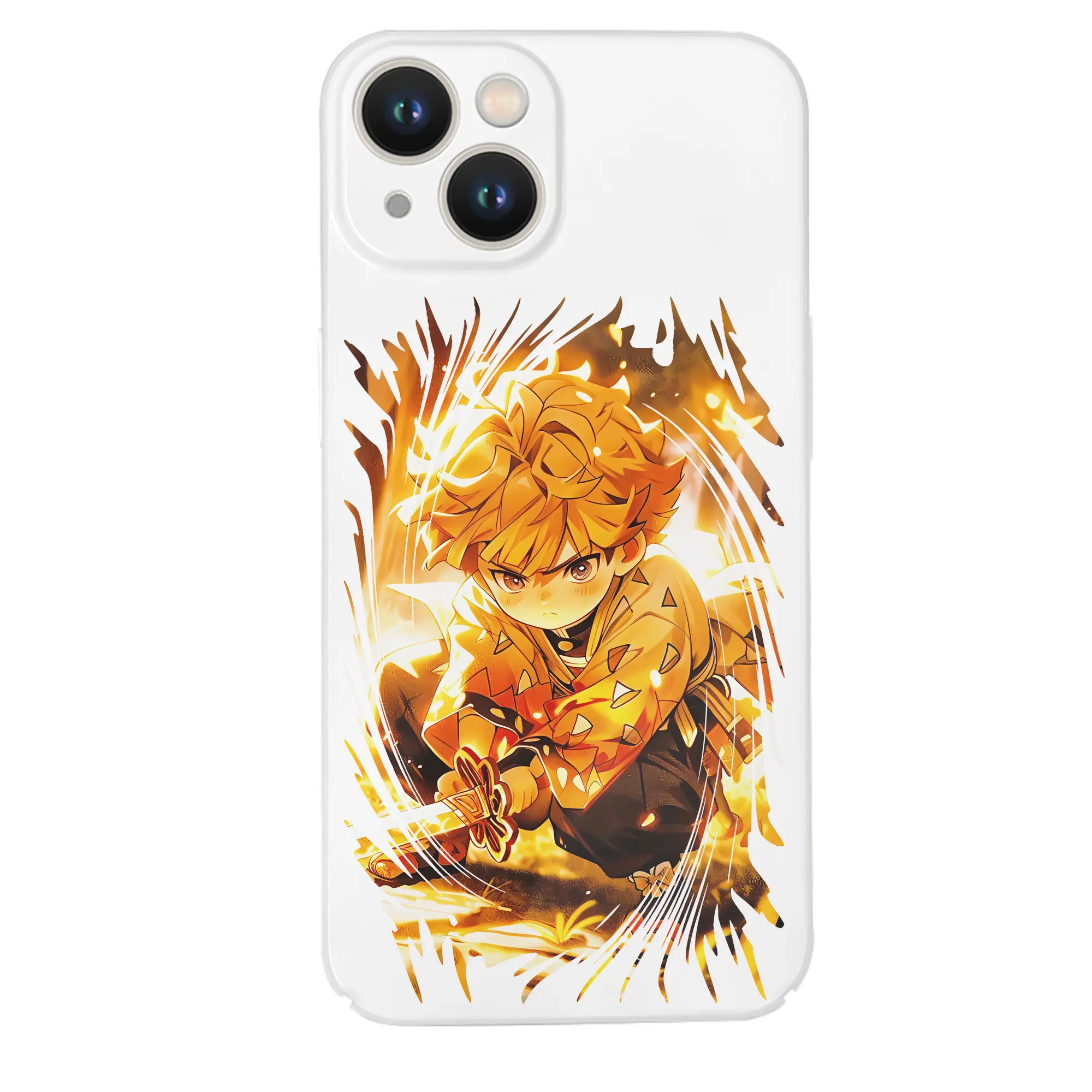 鬼滅の刃 グッズ,我妻 善逸 - IPhone 14シリーズ対応 ・ ハードケース ・ 衝撃吸収 ・ 360度密着 ・ カメラ保護 ・ 高品質プラスチック ・ 快適操作