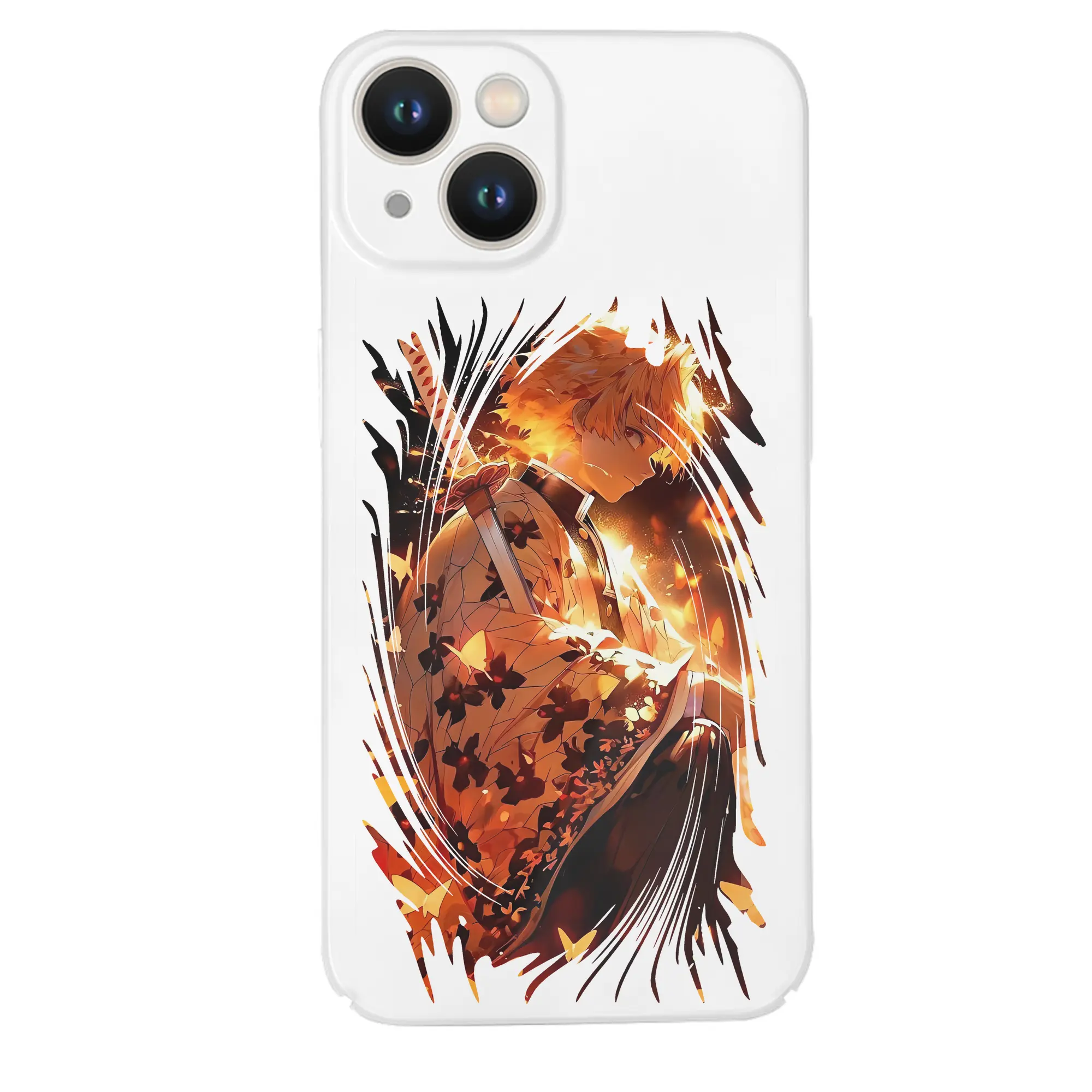 鬼滅の刃 グッズ,我妻 善逸 - IPhone 14シリーズ対応 ・ ハードケース ・ 衝撃吸収 ・ 360度密着 ・ カメラ保護 ・ 高品質プラスチック ・ 快適操作