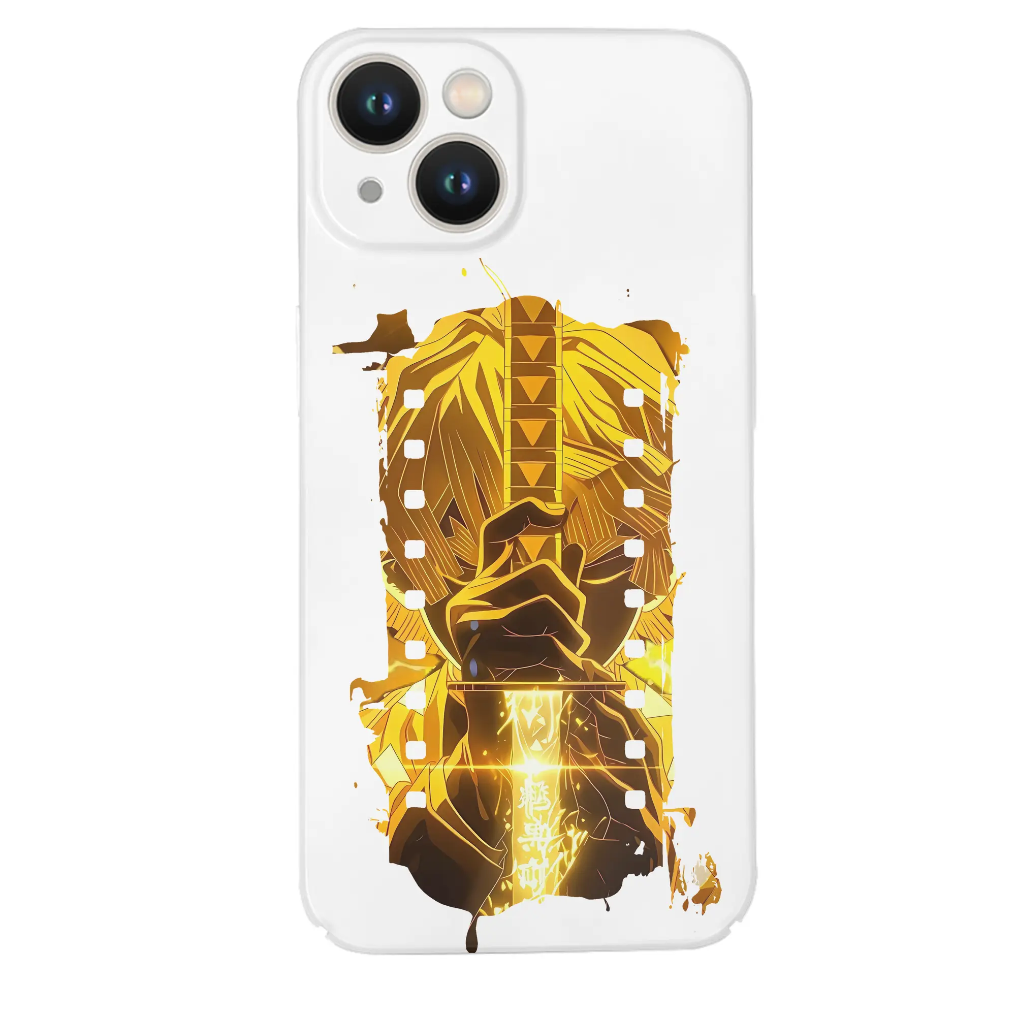 鬼滅の刃 グッズ,我妻 善逸 - IPhone 14シリーズ対応 ・ ハードケース ・ 衝撃吸収 ・ 360度密着 ・ カメラ保護 ・ 高品質プラスチック ・ 快適操作