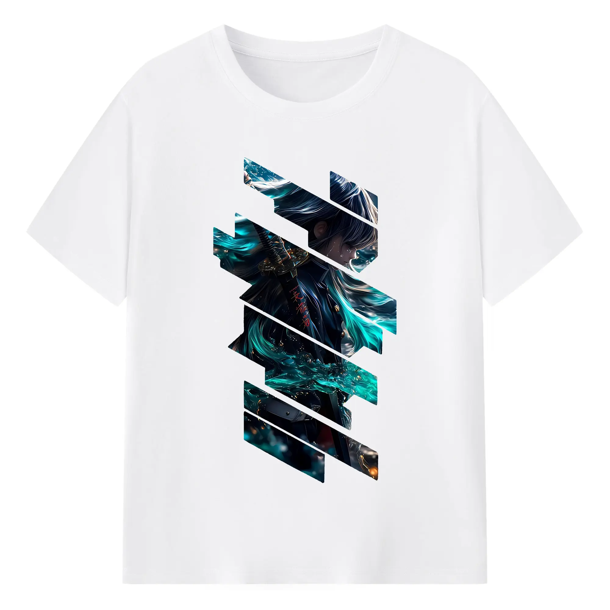 鬼滅の刃 グッズ,時透 無一郎 - 綿100％ 半袖Tシャツ ・ フロントプリント ・ 快適 通気性 ・ 日常使い 散歩 スポーツ用