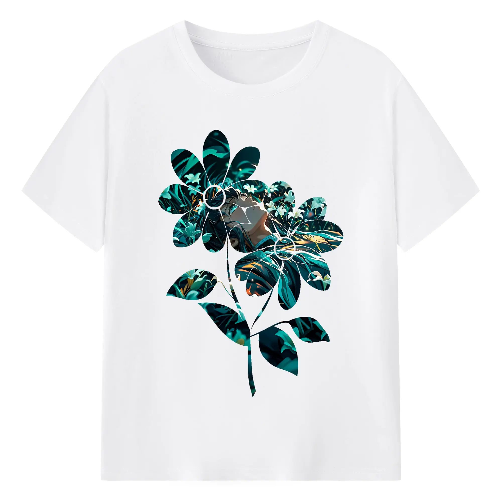 鬼滅の刃 グッズ,時透 無一郎 - 綿100％ 半袖Tシャツ ・ フロントプリント ・ 快適 通気性 ・ 日常使い 散歩 スポーツ用