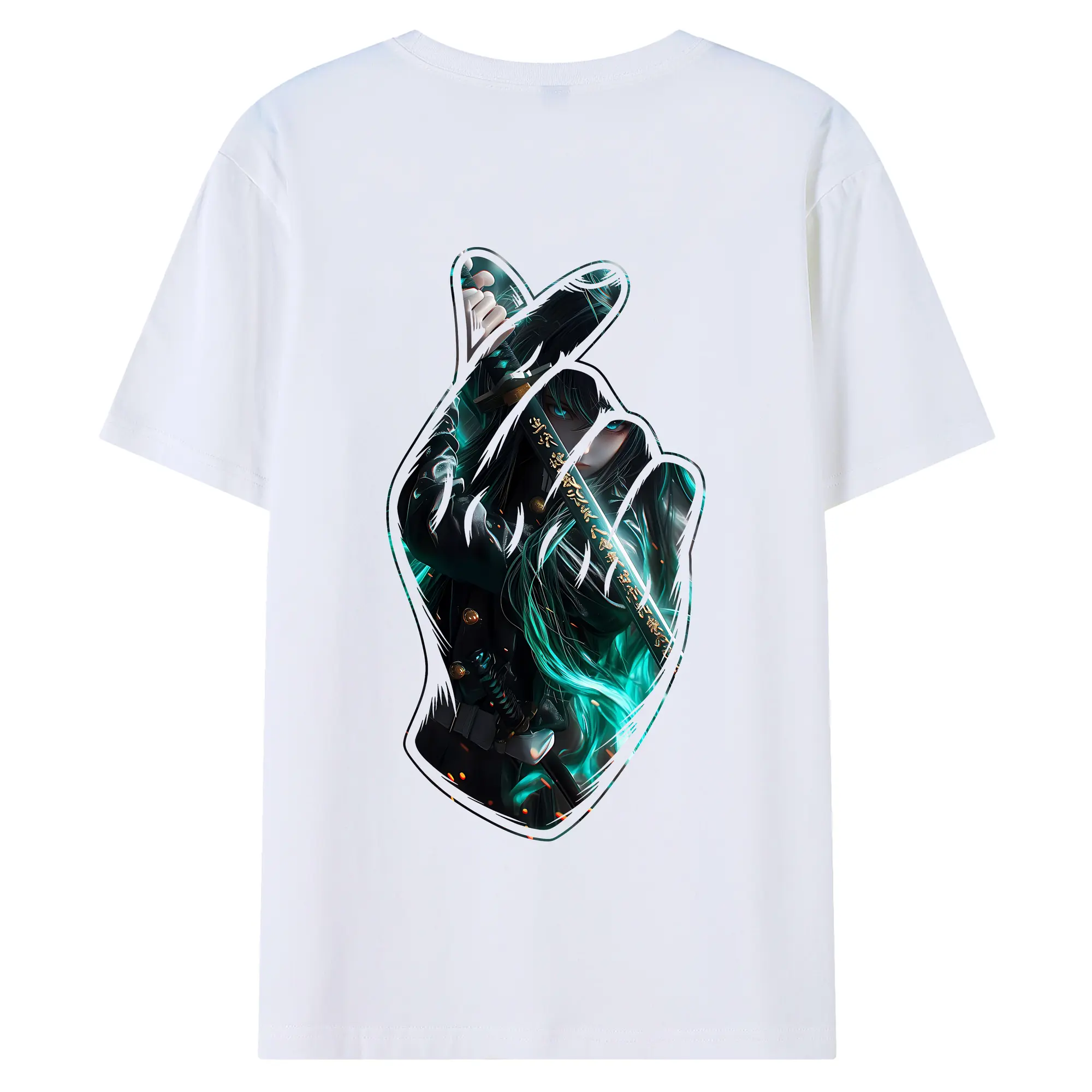 鬼滅の刃 グッズ,時透 無一郎 - 綿100％ 半袖Tシャツ ・ バックプリント ・ 快適 通気性 ・ 日常使い 散歩 スポーツ用