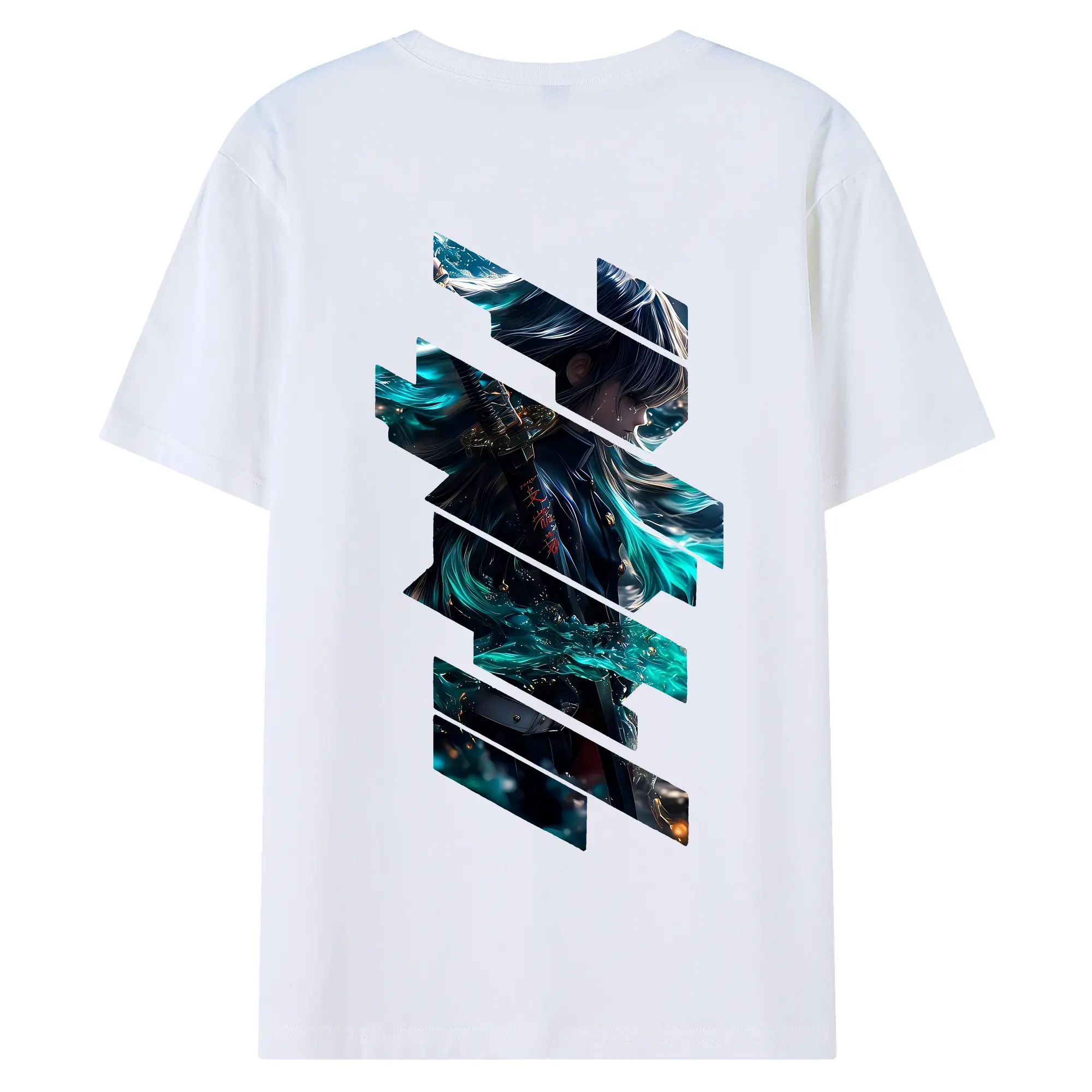 鬼滅の刃 グッズ,時透 無一郎 - 綿100％ 半袖Tシャツ ・ バックプリント ・ 快適 通気性 ・ 日常使い 散歩 スポーツ用