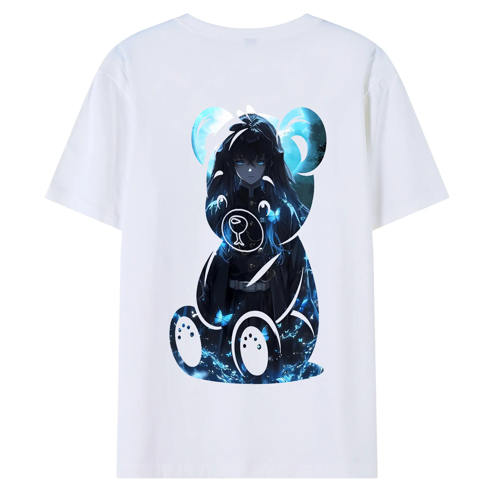 鬼滅の刃 グッズ,時透 無一郎 - 綿100％ 半袖Tシャツ ・ バックプリント ・ 快適 通気性 ・ 日常使い 散歩 スポーツ用