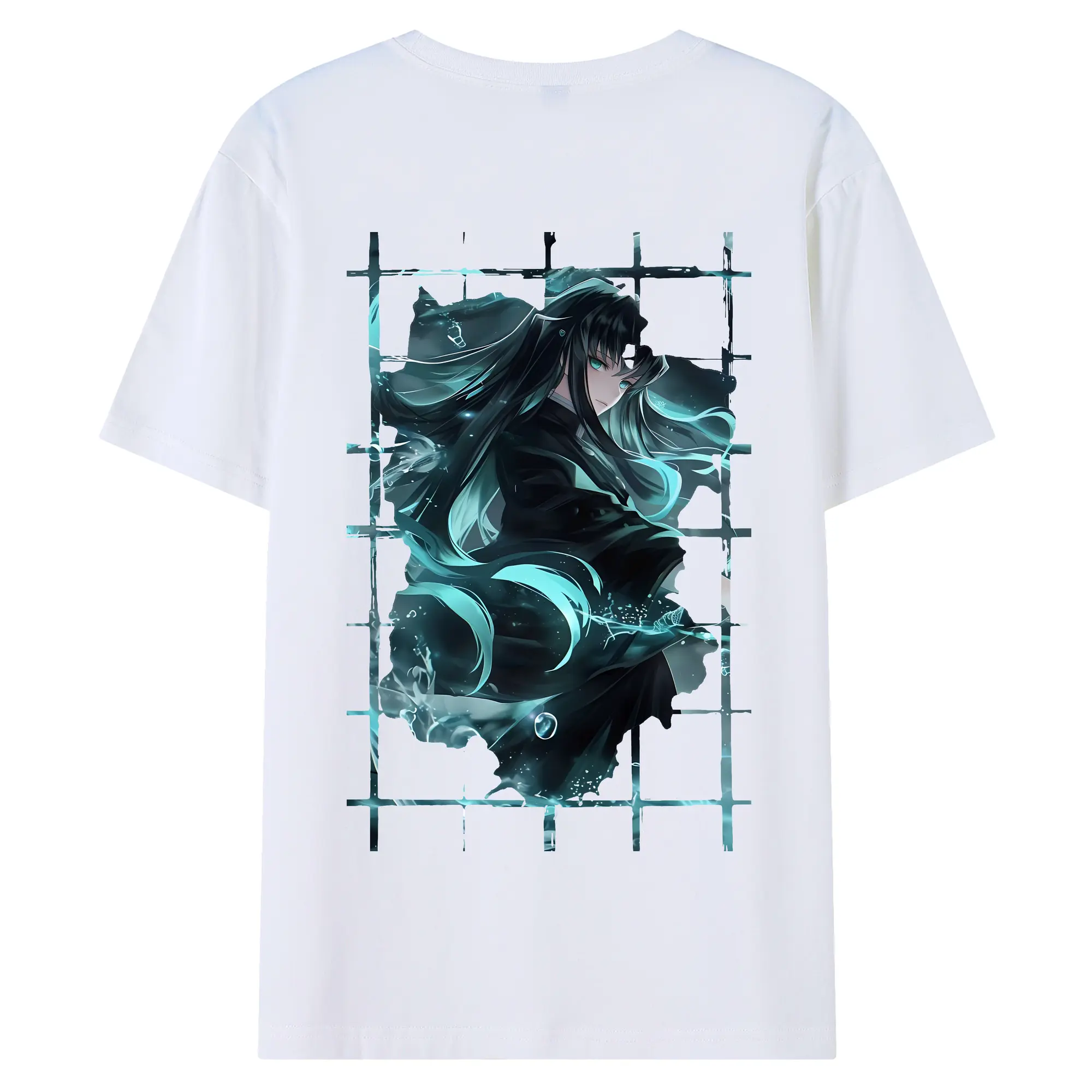 鬼滅の刃 グッズ,時透 無一郎 - 綿100％ 半袖Tシャツ ・ バックプリント ・ 快適 通気性 ・ 日常使い 散歩 スポーツ用