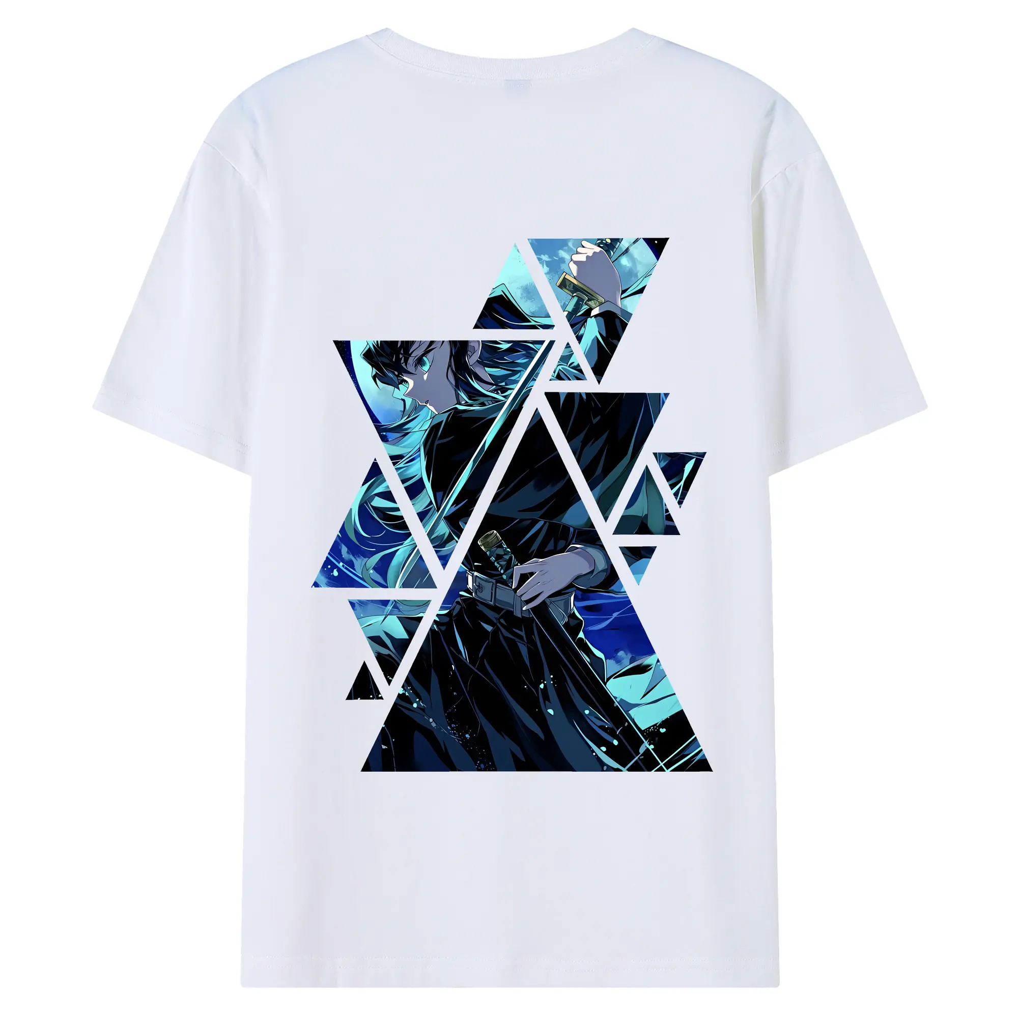 鬼滅の刃 グッズ,時透 無一郎 - 綿100％ 半袖Tシャツ ・ バックプリント ・ 快適 通気性 ・ 日常使い 散歩 スポーツ用