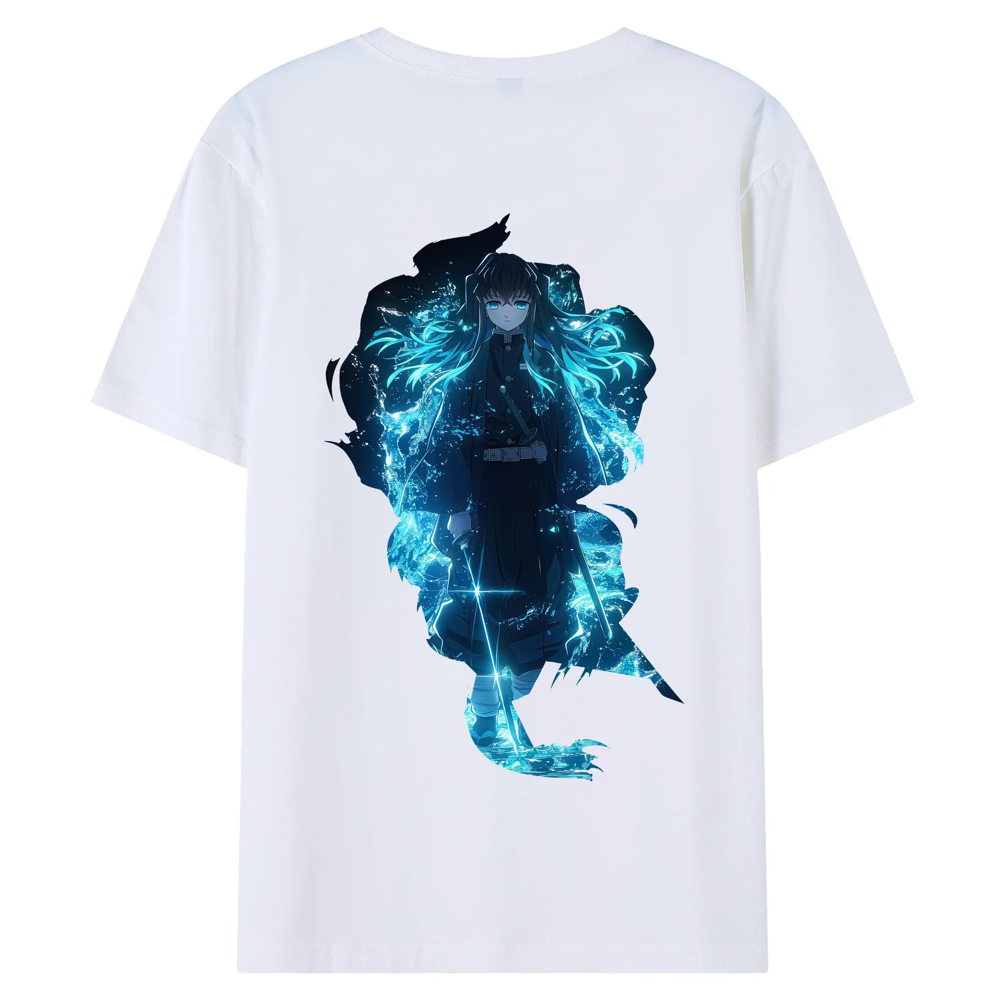 鬼滅の刃 グッズ,時透 無一郎 - 綿100％ 半袖Tシャツ ・ バックプリント ・ 快適 通気性 ・ 日常使い 散歩 スポーツ用