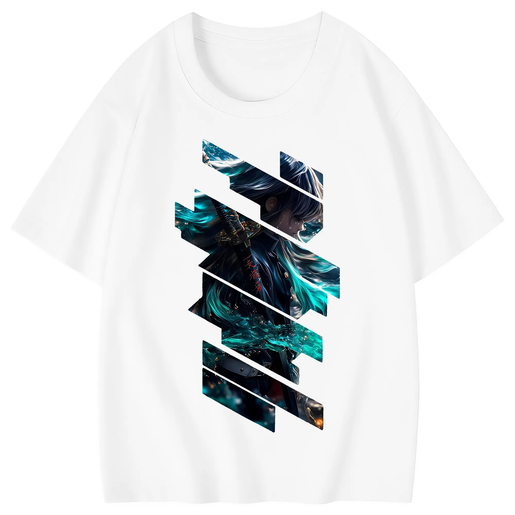 鬼滅の刃 グッズ,時透 無一郎 - 綿100％ キッズTシャツ ・ フロントプリント ・ 快適 通気性 ・ スポーツ カジュアル 散歩用