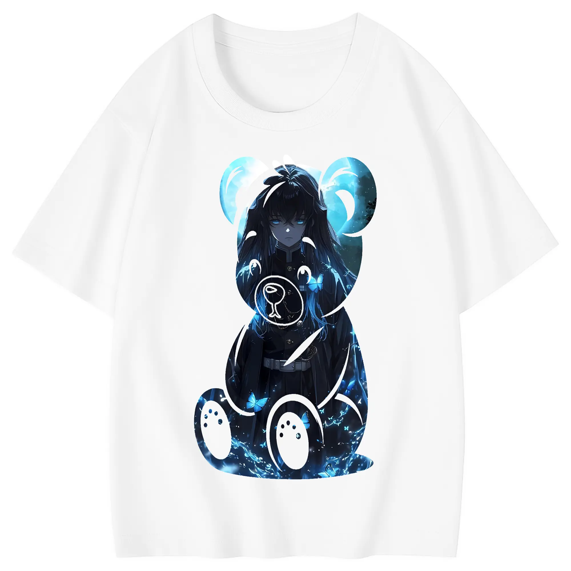 鬼滅の刃 グッズ,時透 無一郎 - 綿100％ キッズTシャツ ・ フロントプリント ・ 快適 通気性 ・ スポーツ カジュアル 散歩用