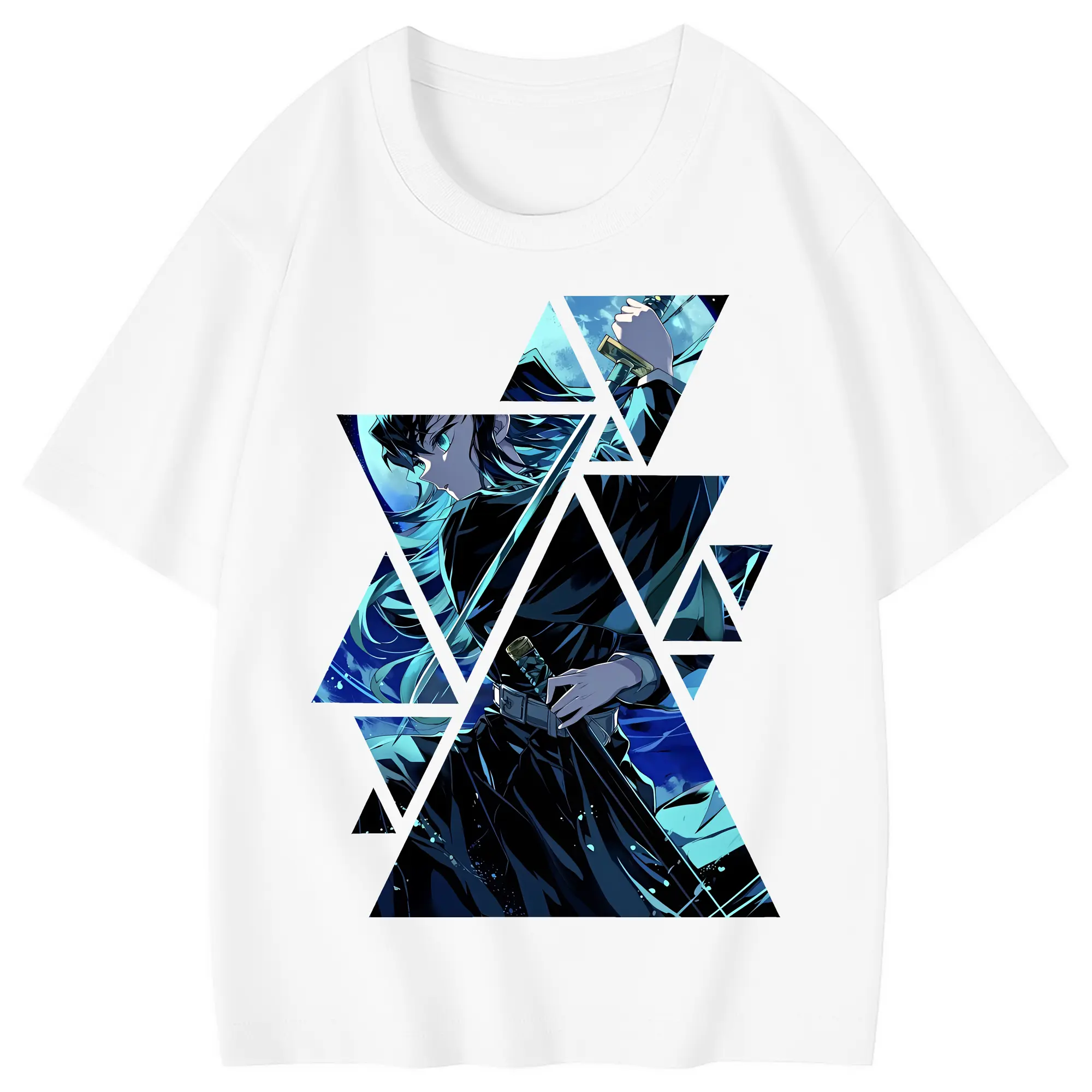 鬼滅の刃 グッズ,時透 無一郎 - 綿100％ キッズTシャツ ・ フロントプリント ・ 快適 通気性 ・ スポーツ カジュアル 散歩用