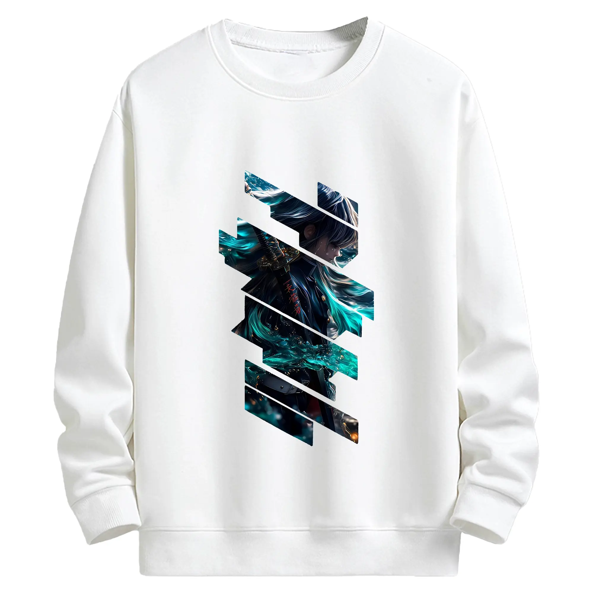 鬼滅の刃 グッズ,時透 無一郎 - 高品質 クルーネック スウェット ・ コットン59％ ポリエステル41％ ・ ユニセックス 長袖 トレーナー ・ カジュアル デイリー スポーツ 散歩用