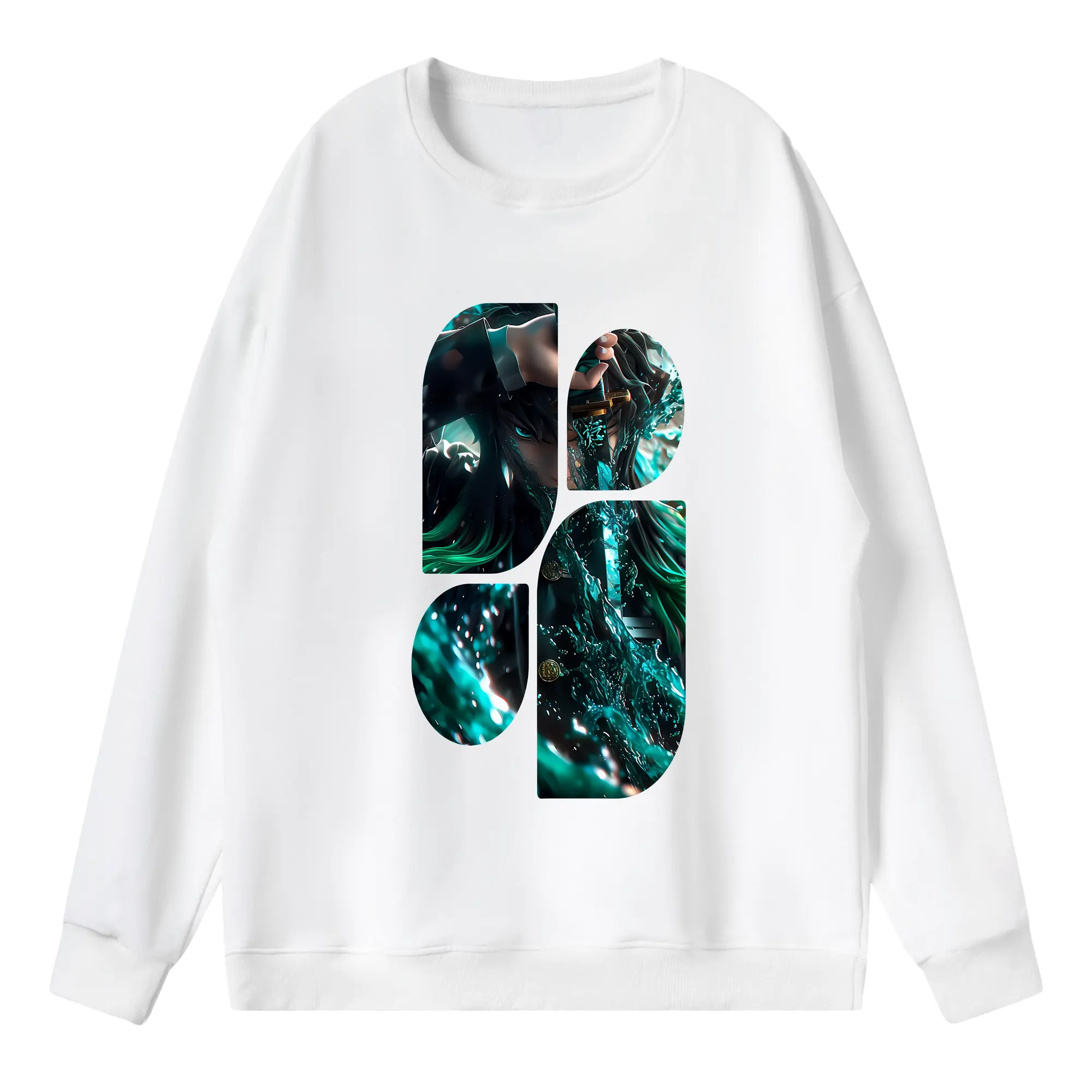 鬼滅の刃 グッズ,時透 無一郎 - 薄手 クルーネック スウェット 裏毛260g · ポリエステル 春秋向け カジュアル 男女兼用 · トレーナー デイリー スポーツ 散歩に最適