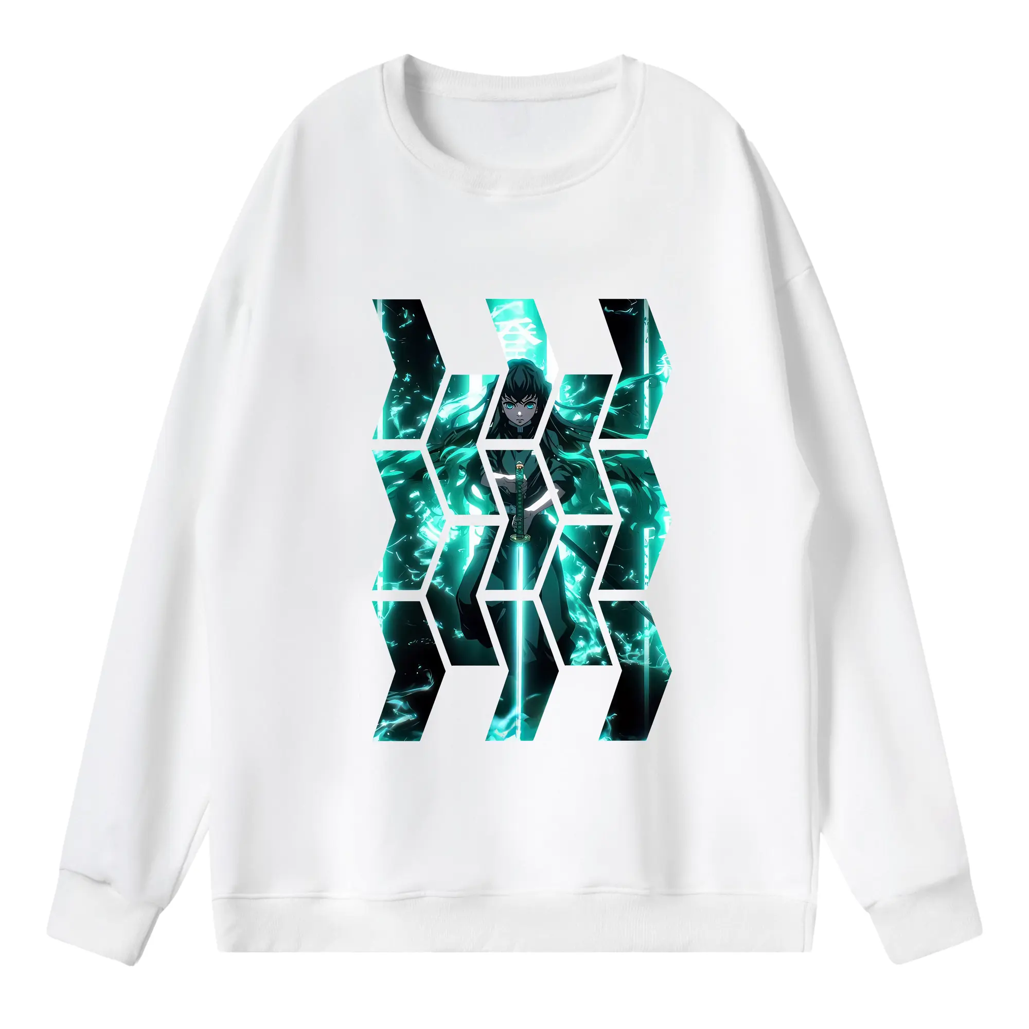 鬼滅の刃 グッズ,時透 無一郎 - 薄手 クルーネック スウェット 裏毛260g · ポリエステル 春秋向け カジュアル 男女兼用 · トレーナー デイリー スポーツ 散歩に最適
