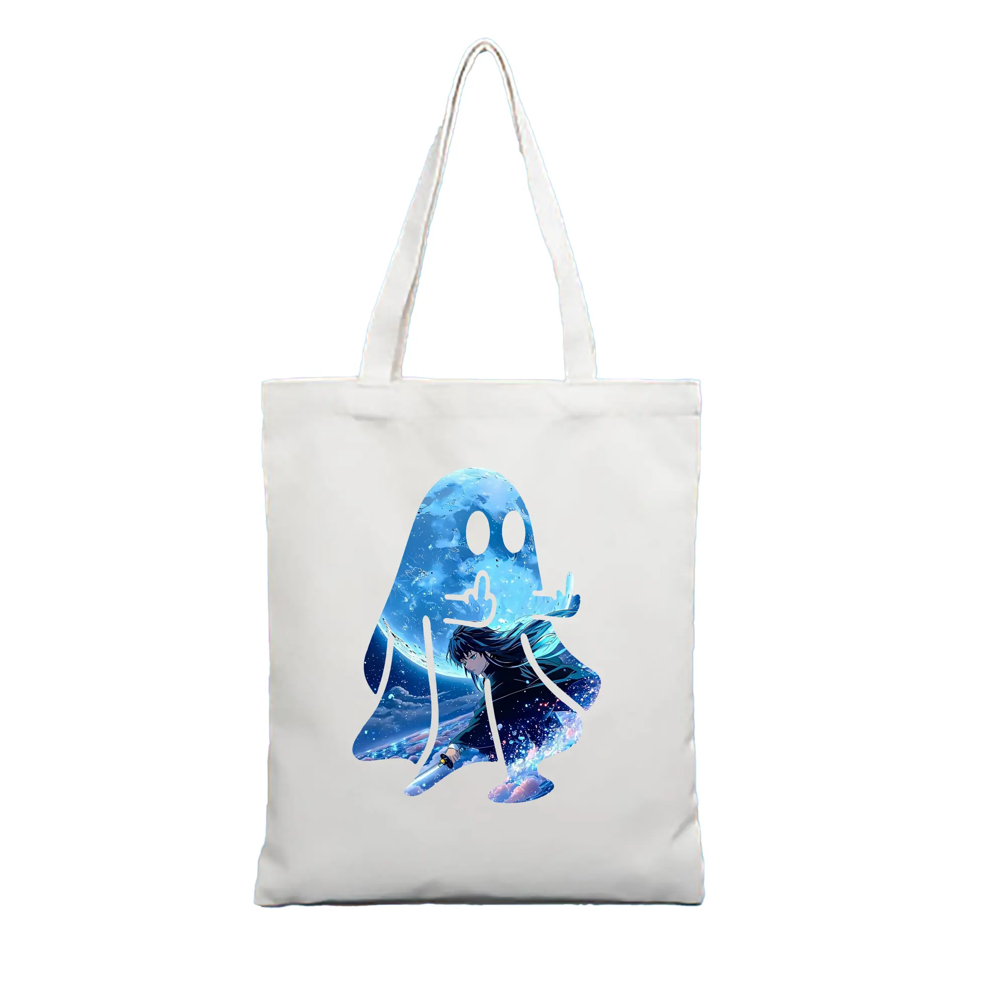 鬼滅の刃 グッズ,時透 無一郎 - 縦型キャンバス手提げバッグ（トートバッグ） ・ キャンバス素材 ・ ショッピング用 ・ 軽量 丈夫 お手入れ簡単